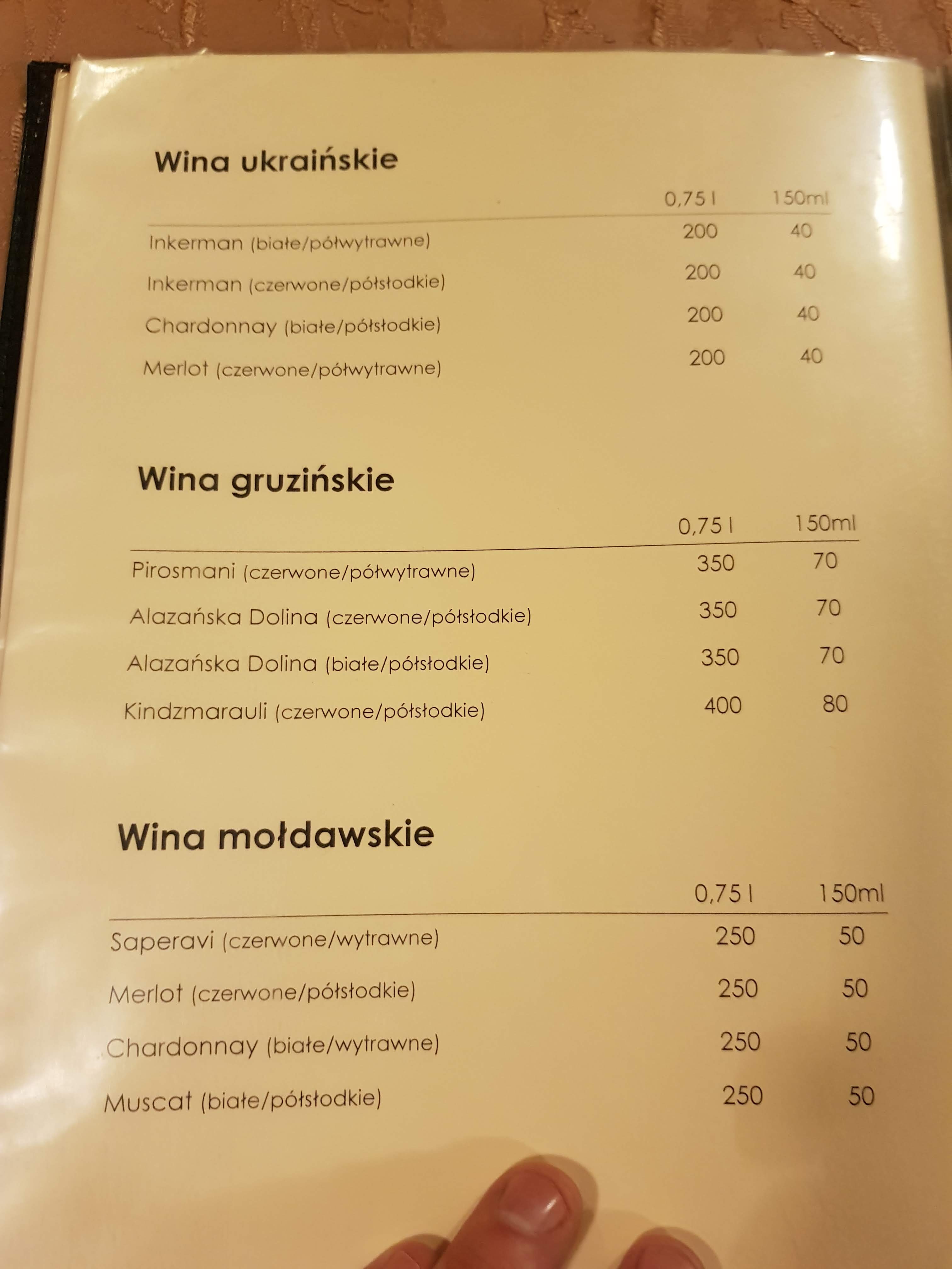 Premiera Lwowska menu 9