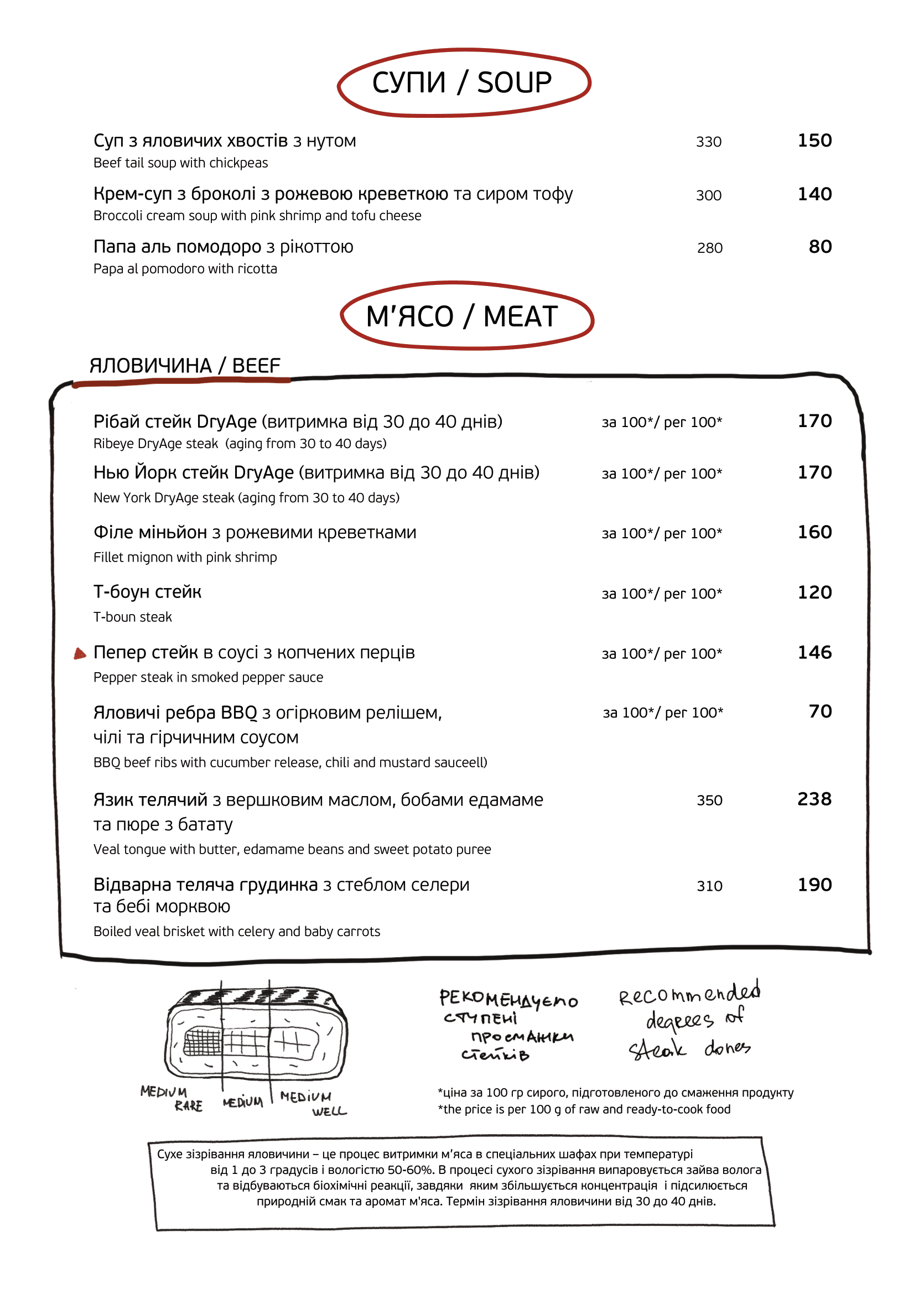 Mons Pius menu 4