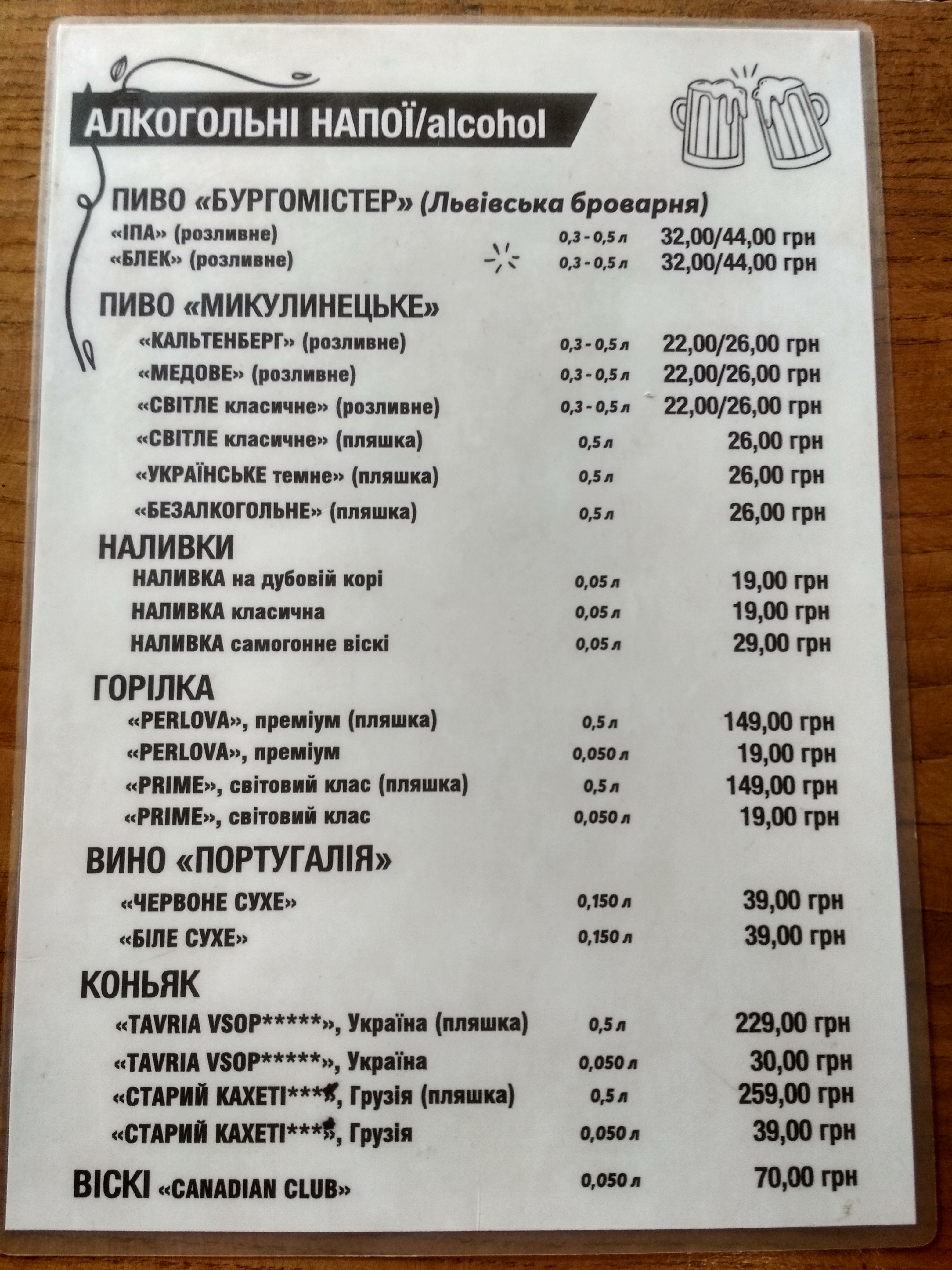 Ресторація LANATA menu 11