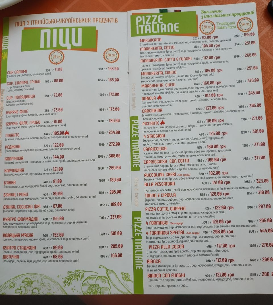 Pizzeria Sorrento menu 5