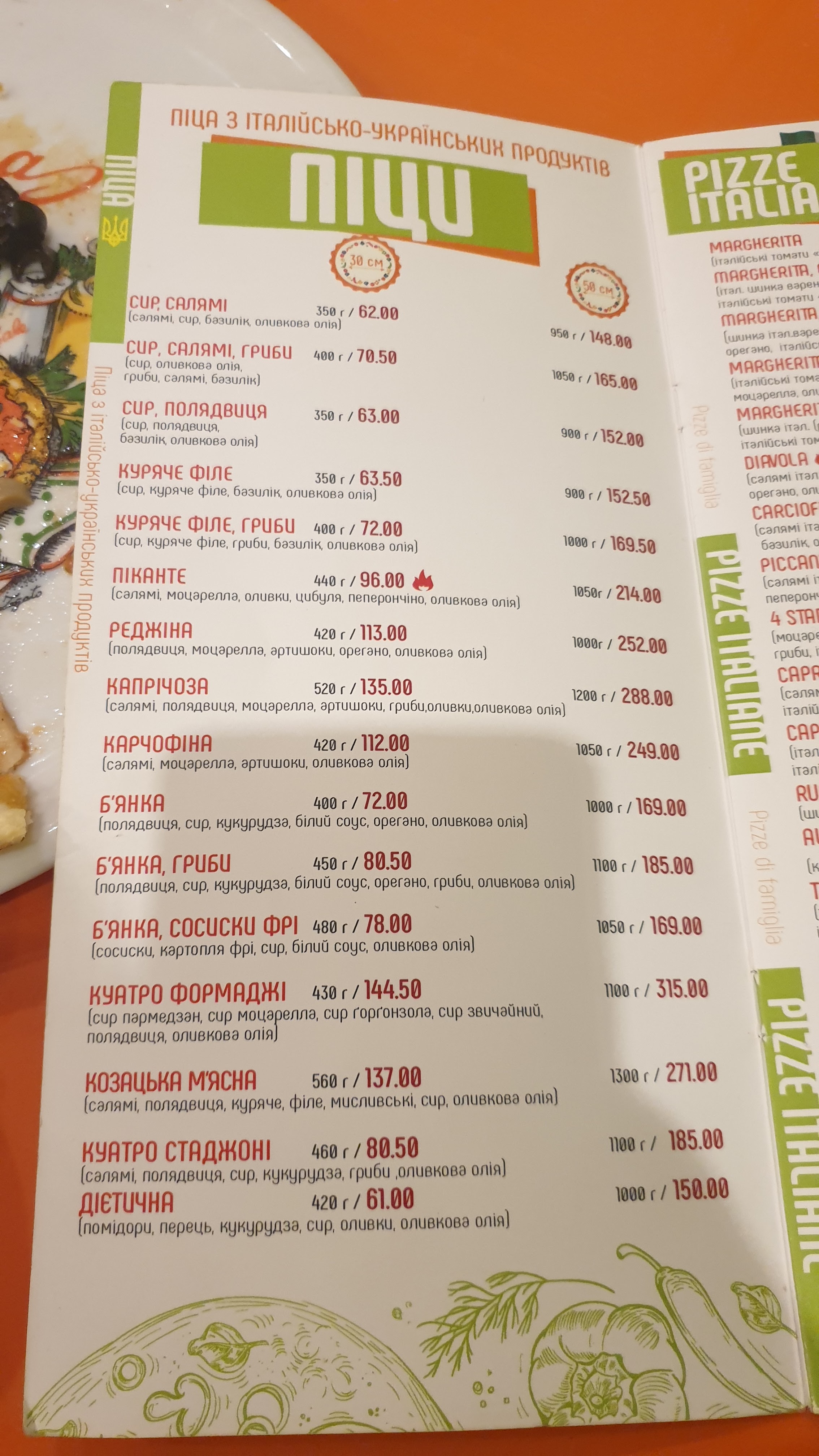 Pizzeria Sorrento menu 7