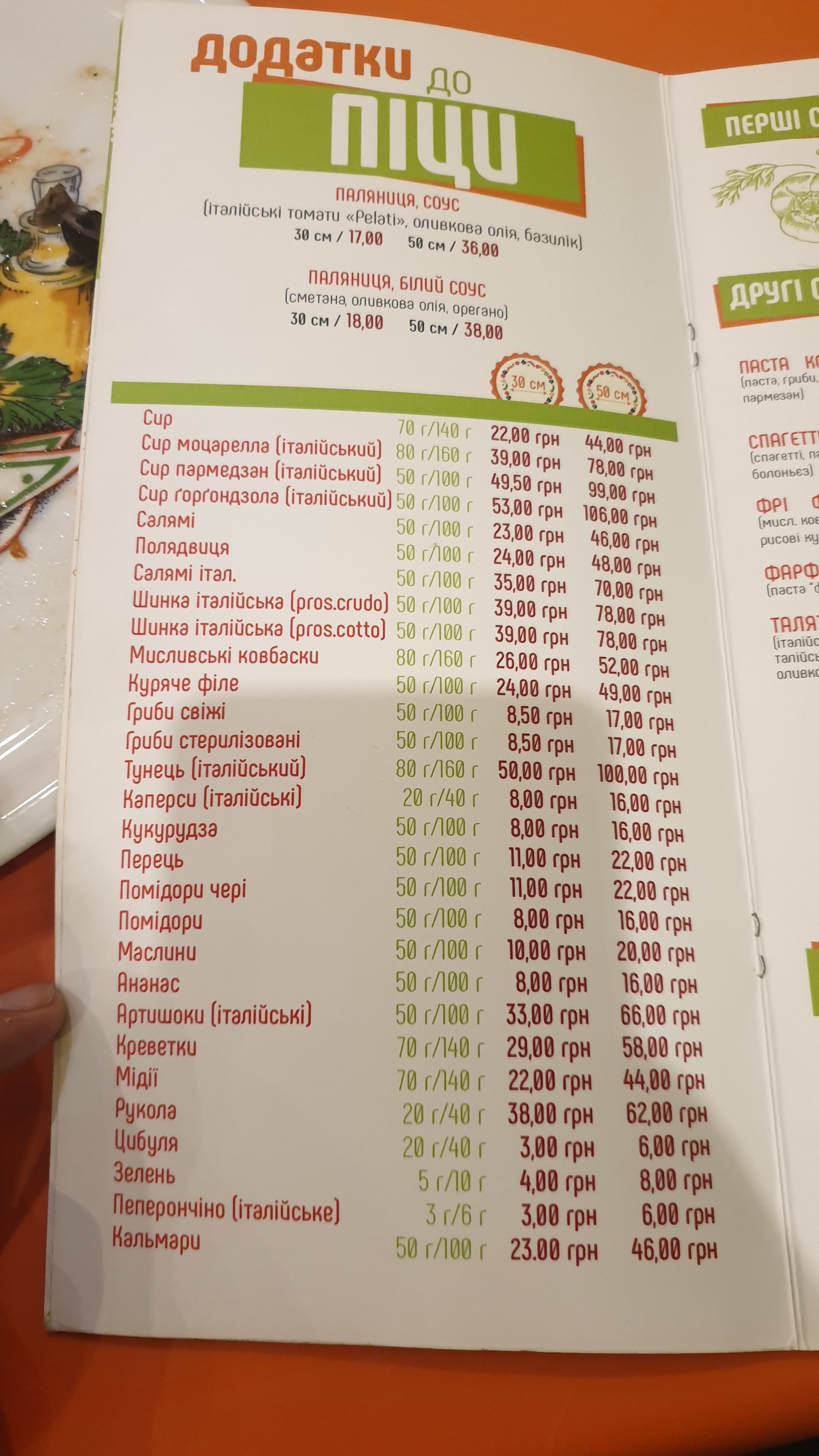 Pizzeria Sorrento menu 8