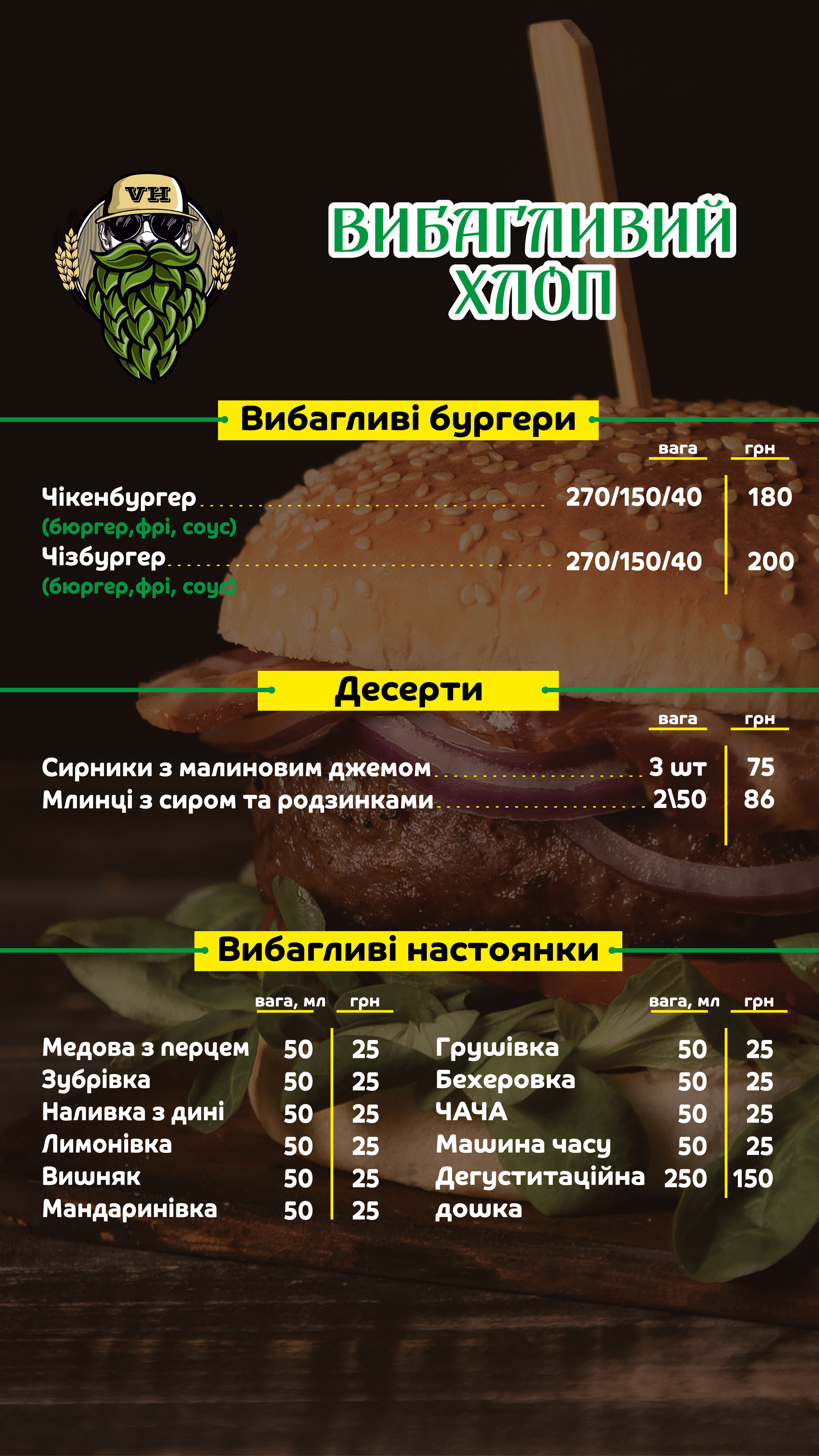 Hastro Pab "Vybahlyvyy Khlop" menu 3