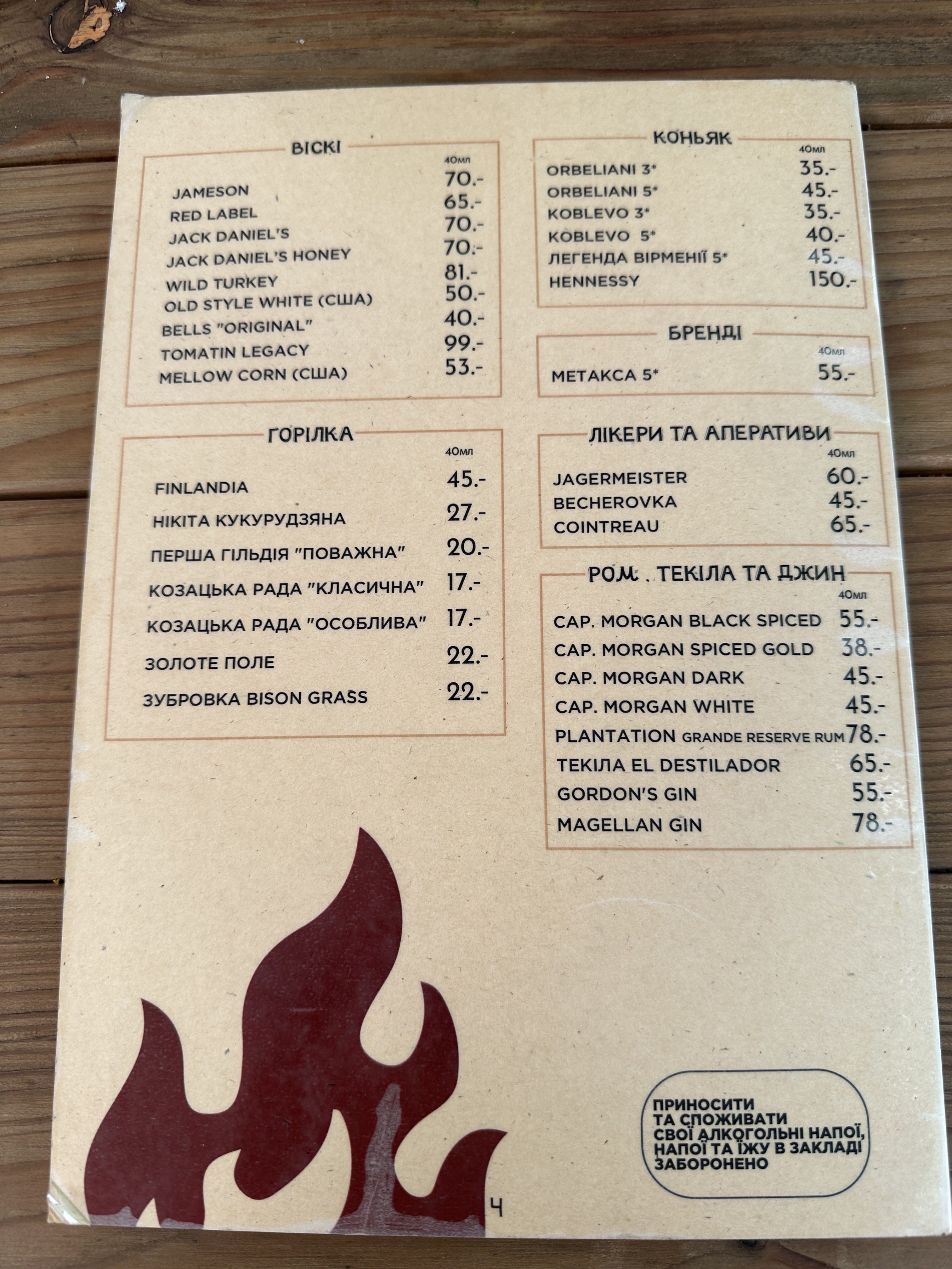 Hrylʹova Restoratsiya "Vuhilʹ" menu 11