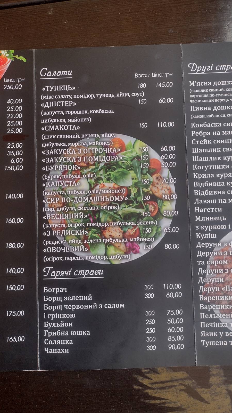 Kafe " Venetsiya " menu 3