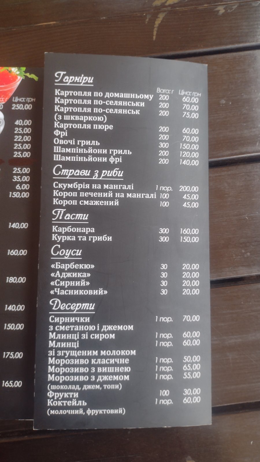 Kafe " Venetsiya " menu 7
