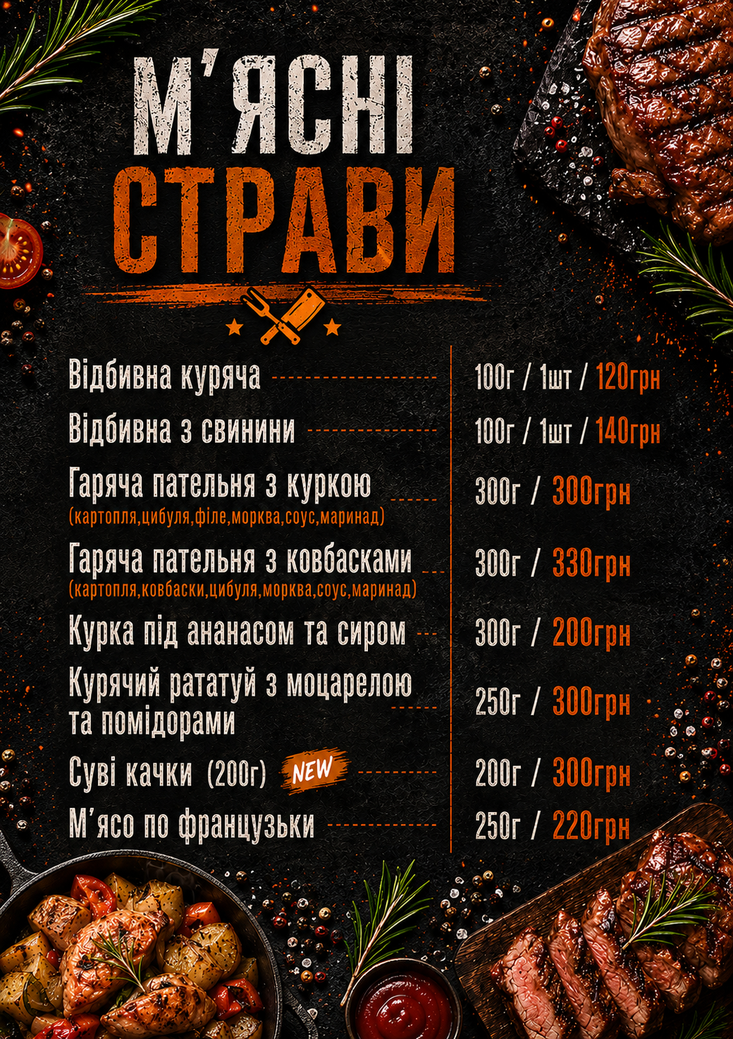 Kristina menu 3