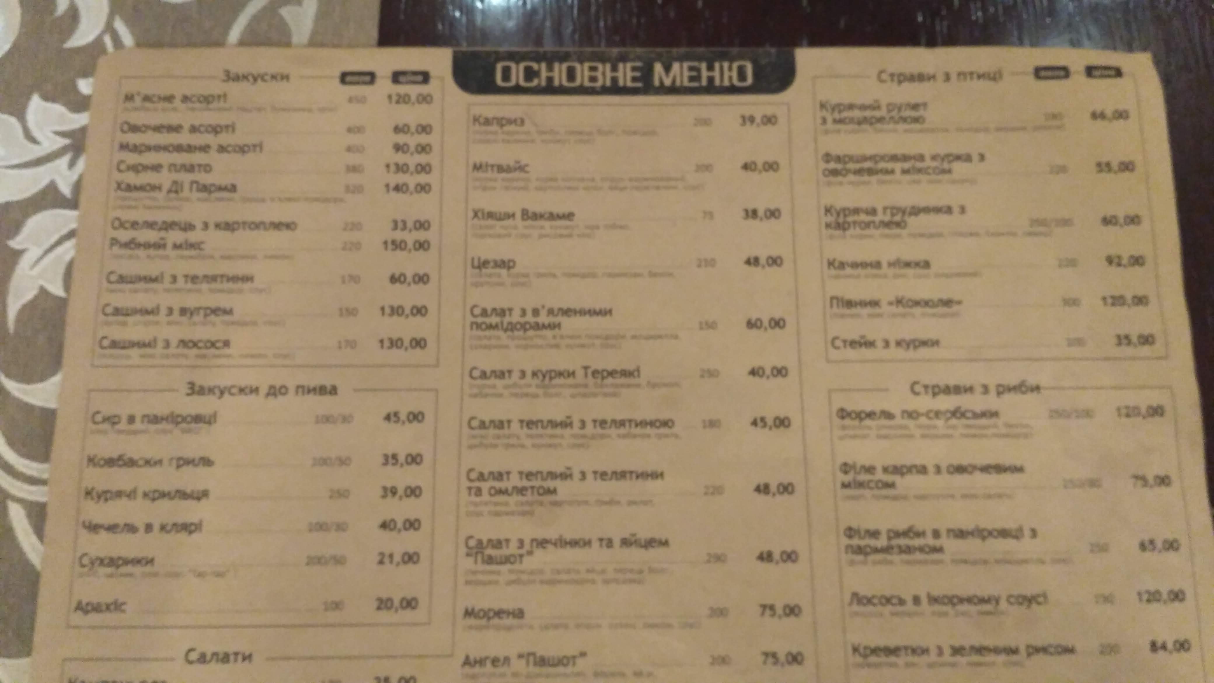 Yevropeysʹkyy menu 10