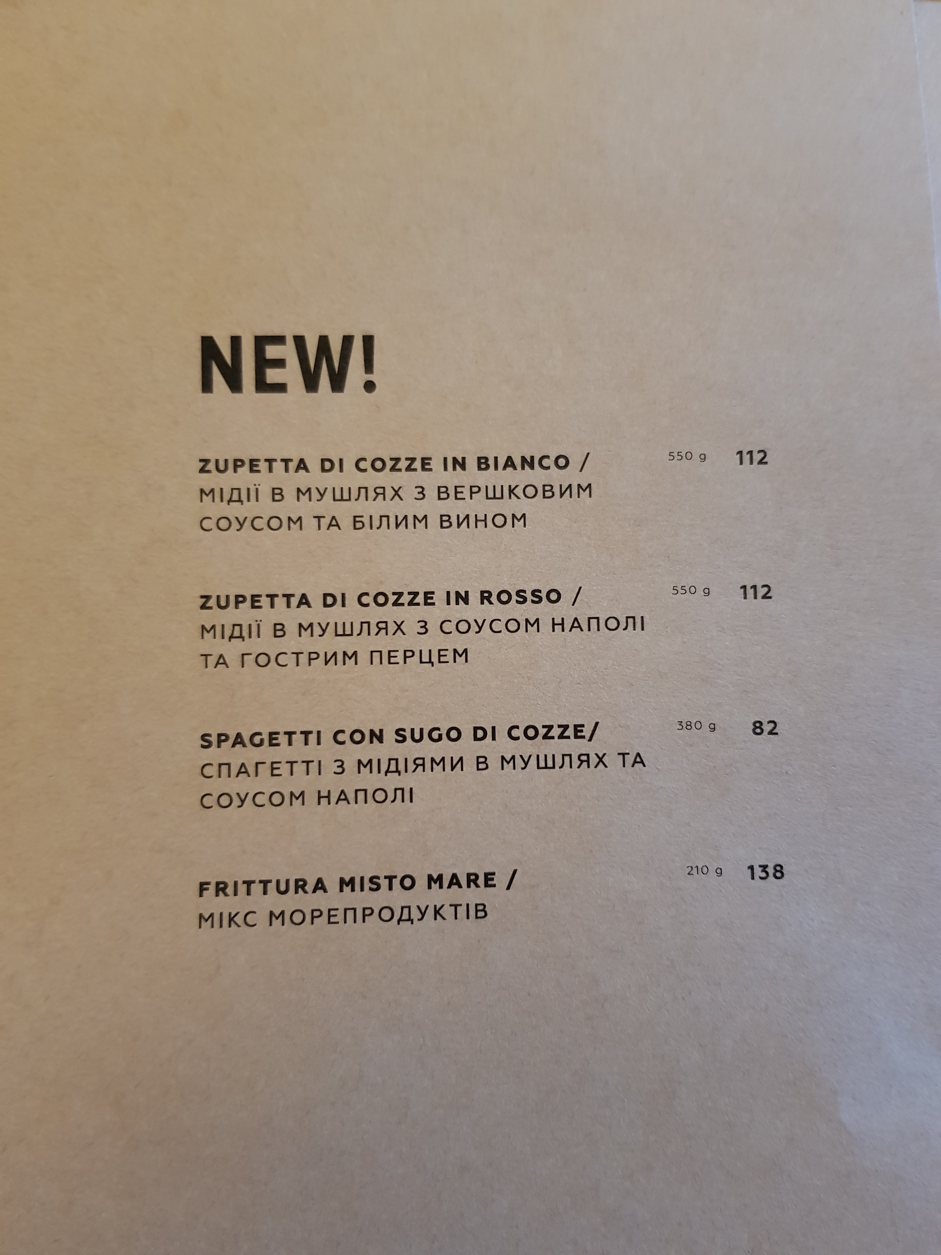 Felichita menu 8
