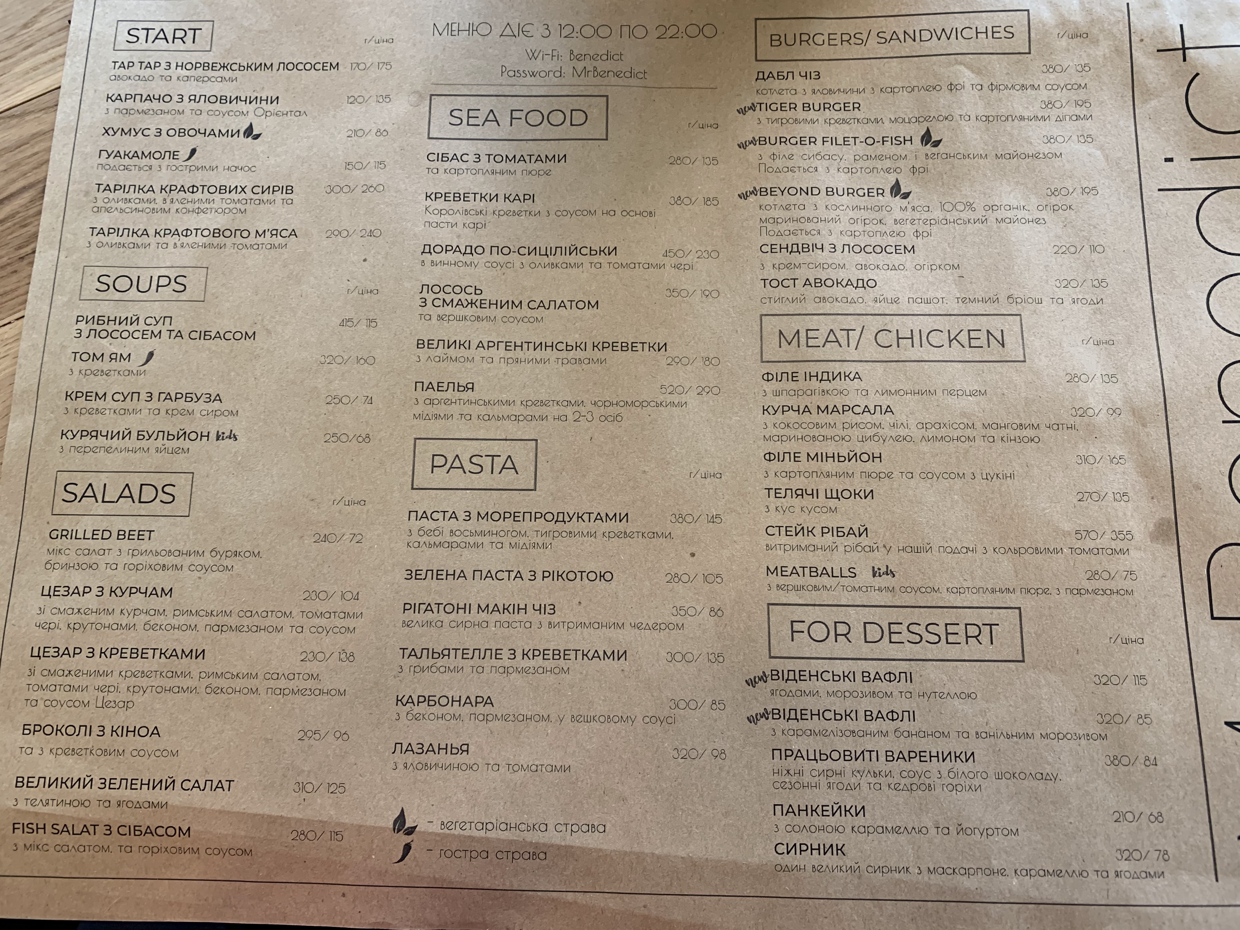 Hradnyy menu 1