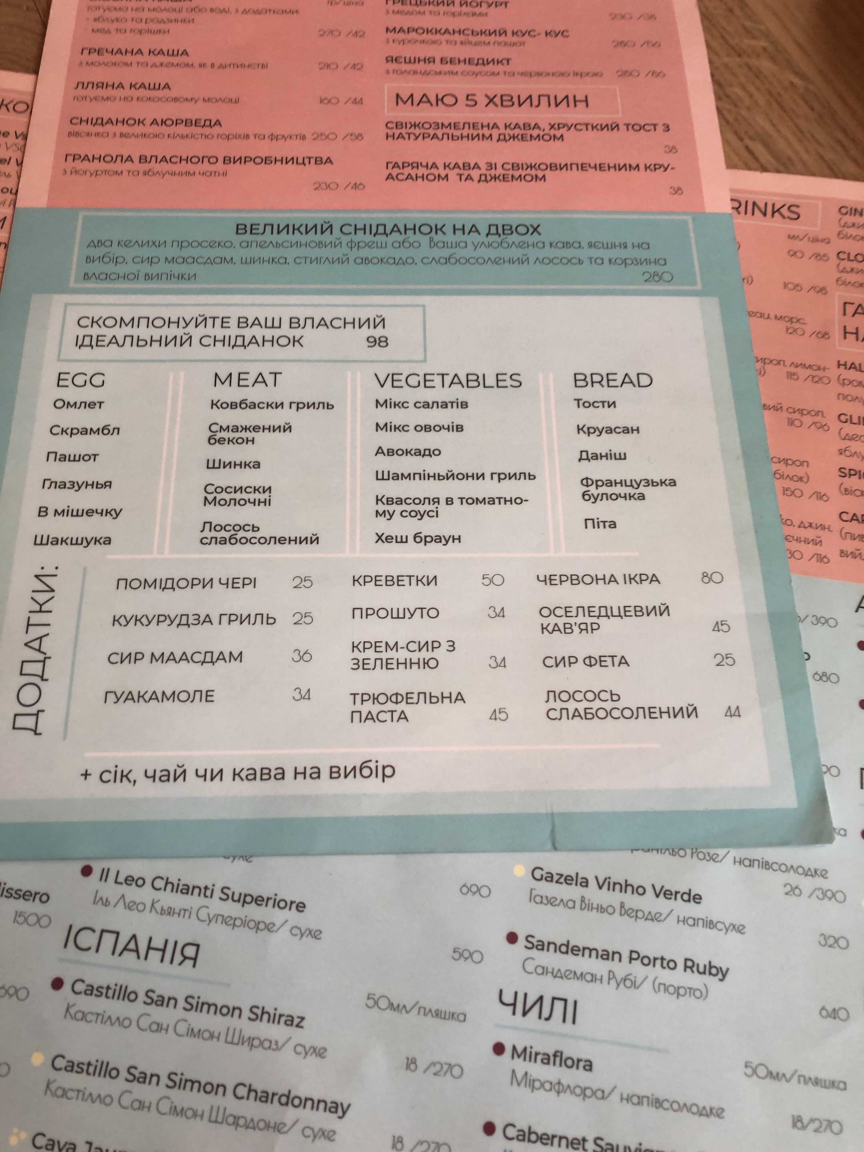 Hradnyy menu 4