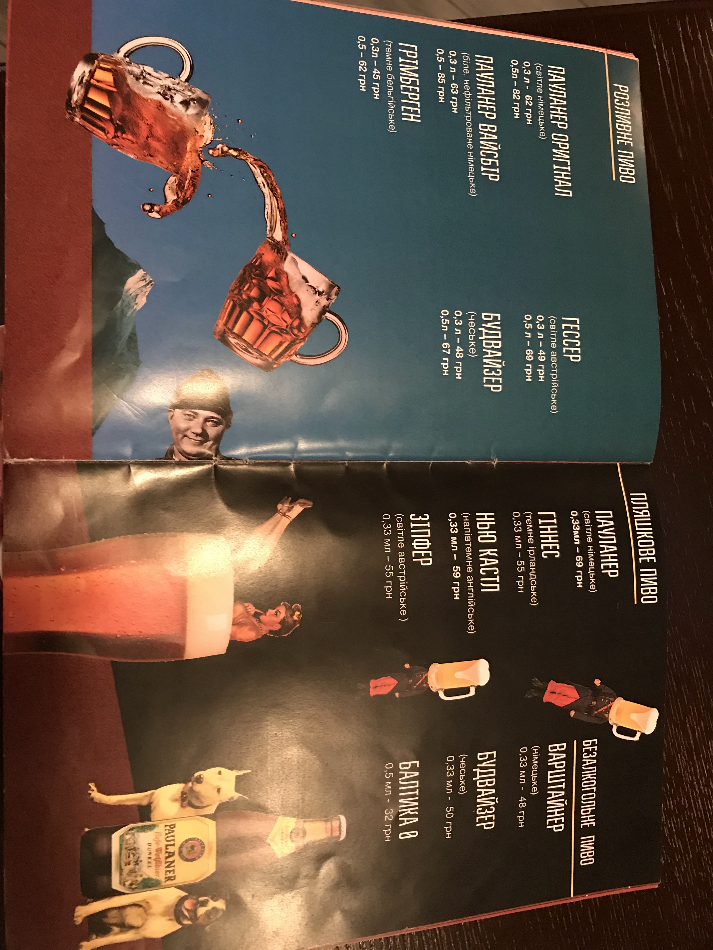 Bravyi Shveik menu 8