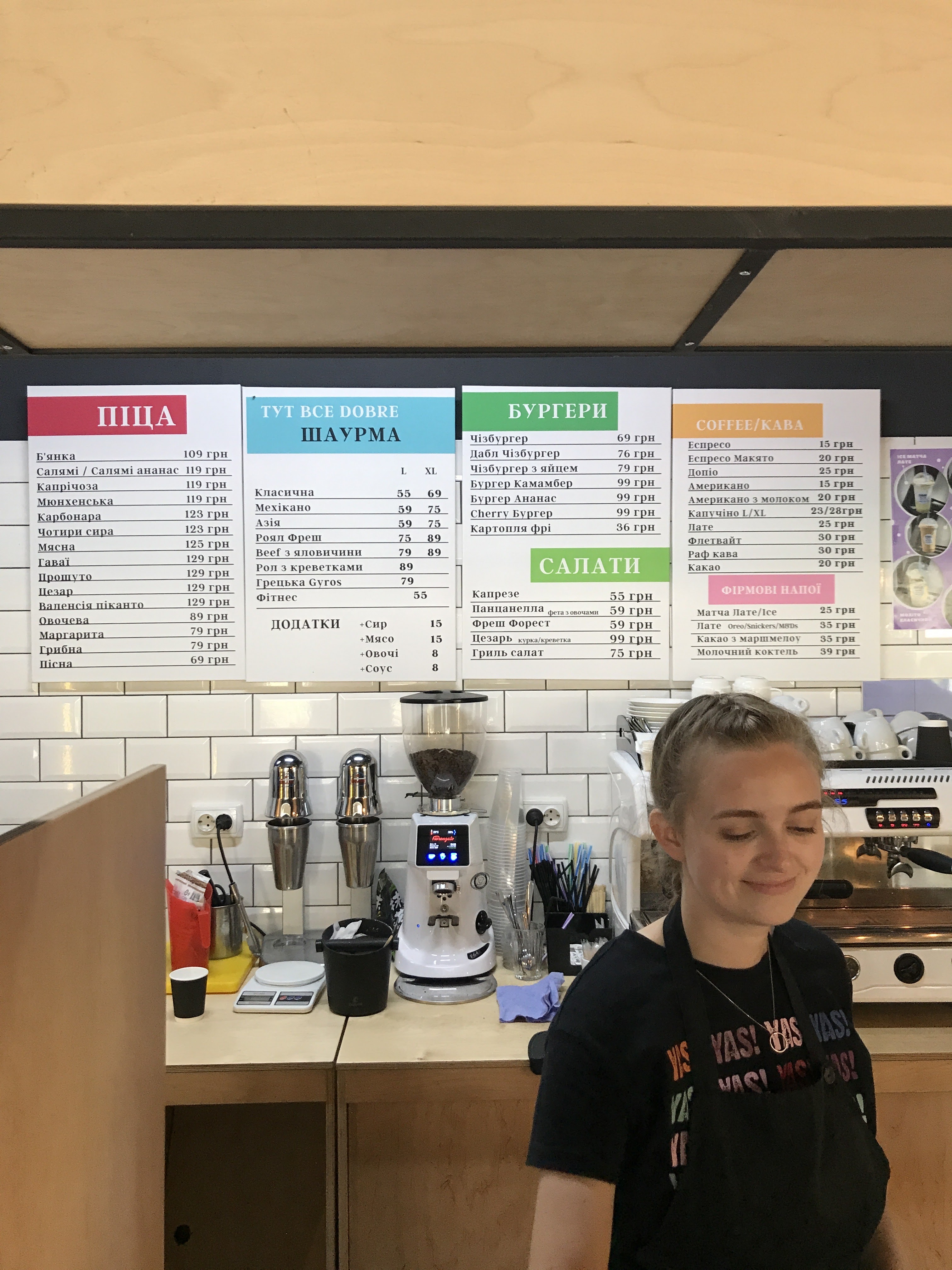 Dobre food hall menu 3