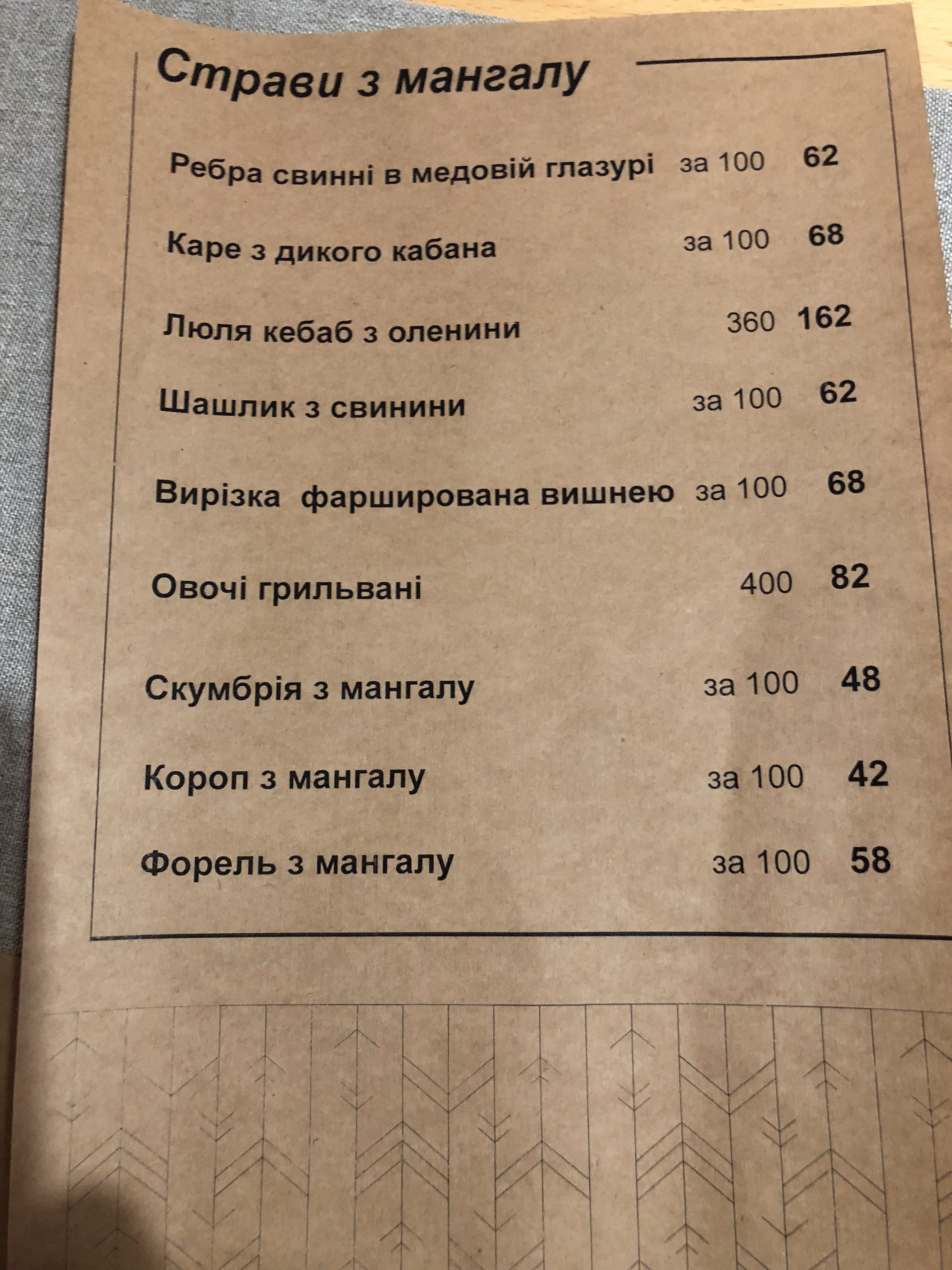 Yavir menu 7