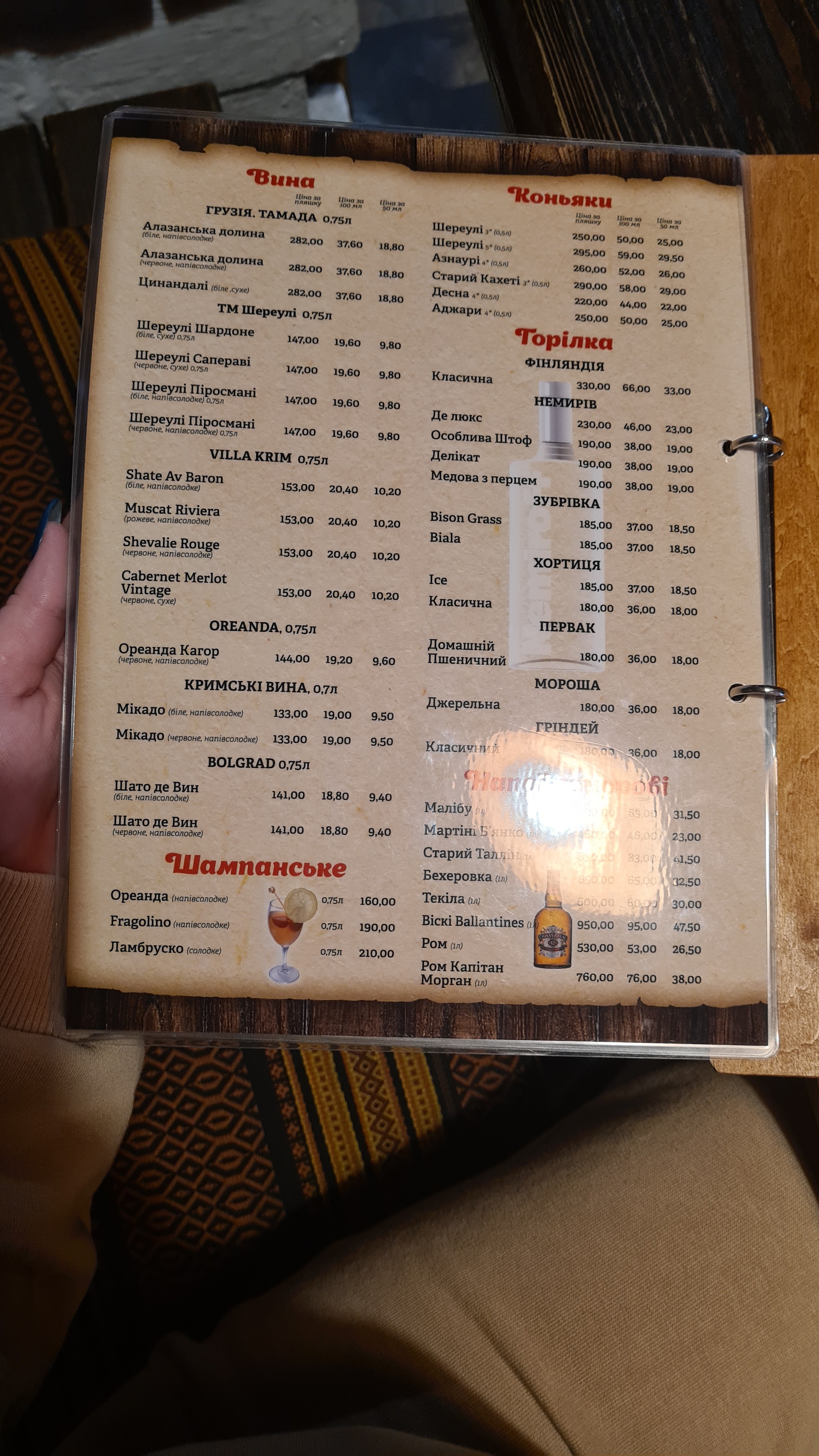 Pan Khalyavsʹkyy menu 7