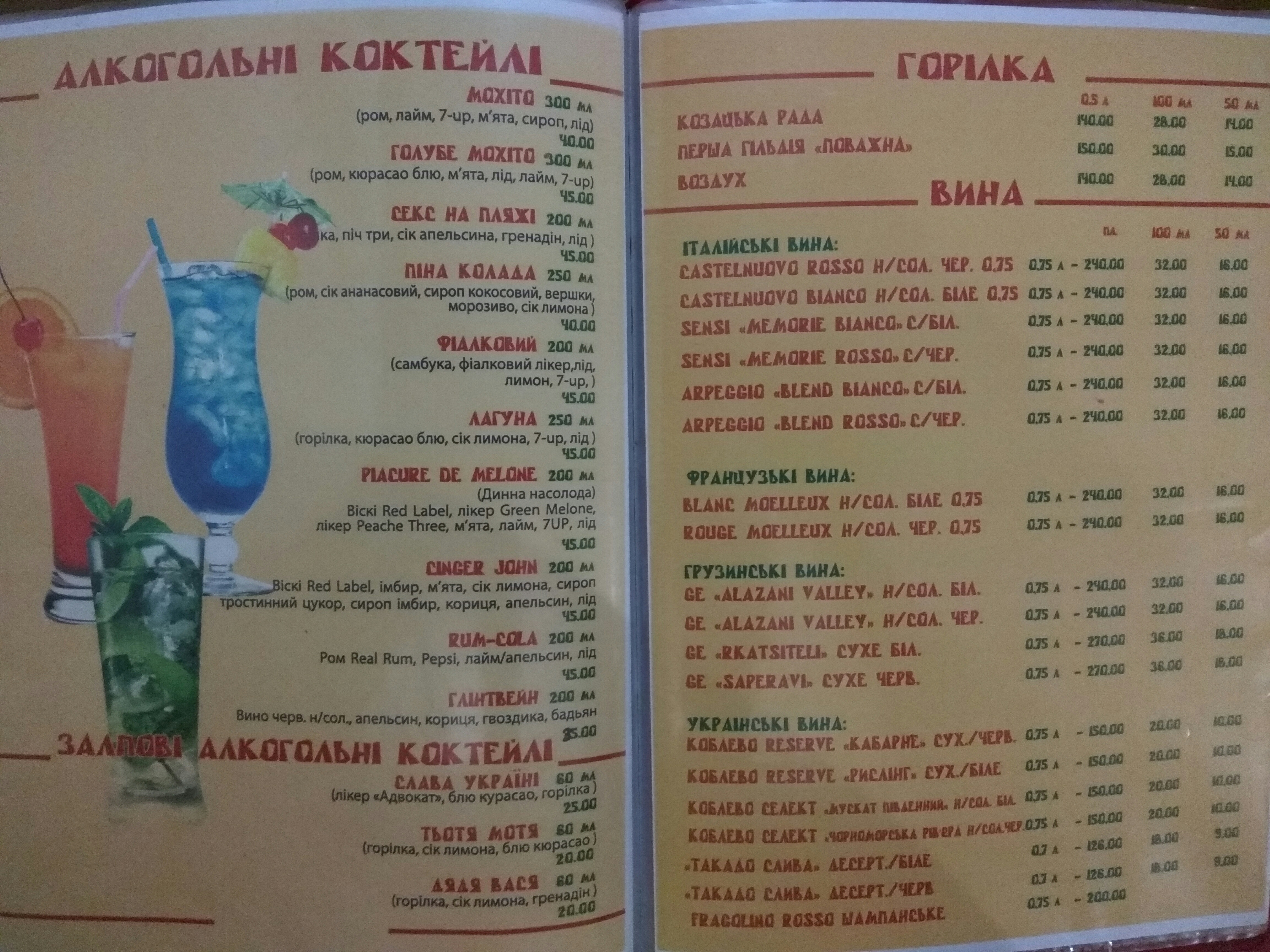 Sytsyliya menu 8