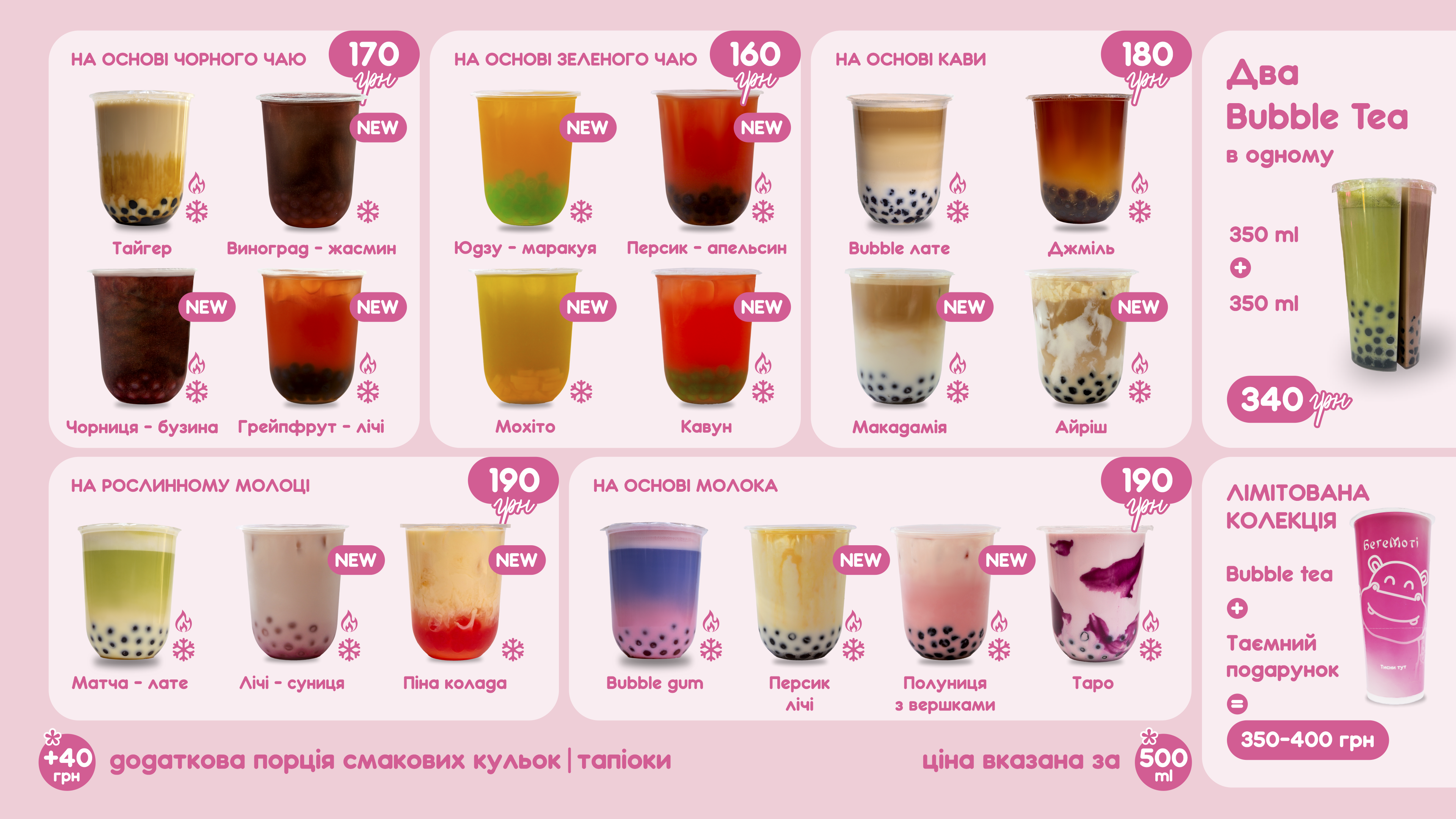 Бегемоті menu 1