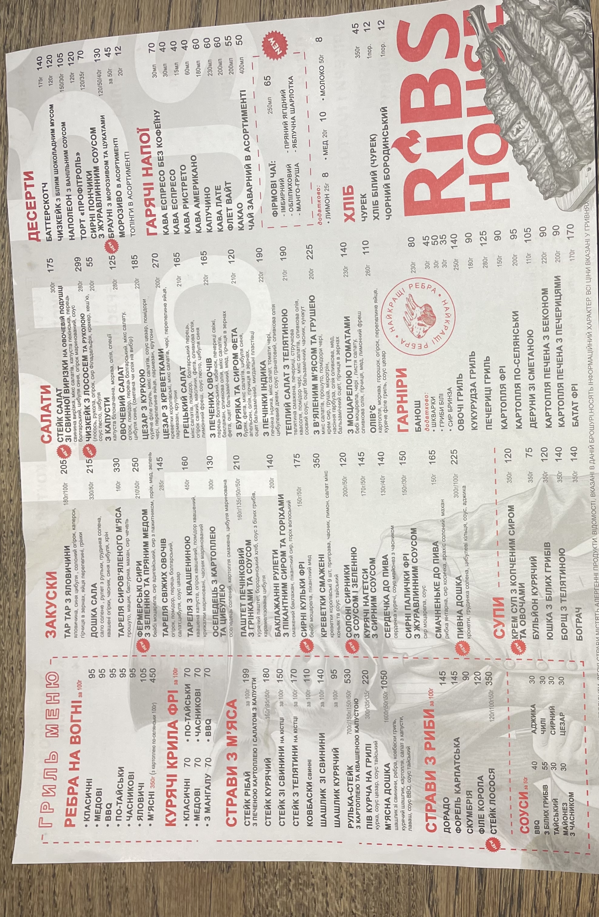 Ribs House menu 3