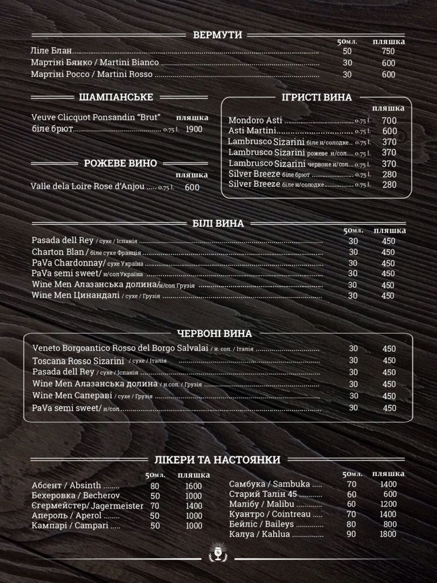 Father gastropub menu 5