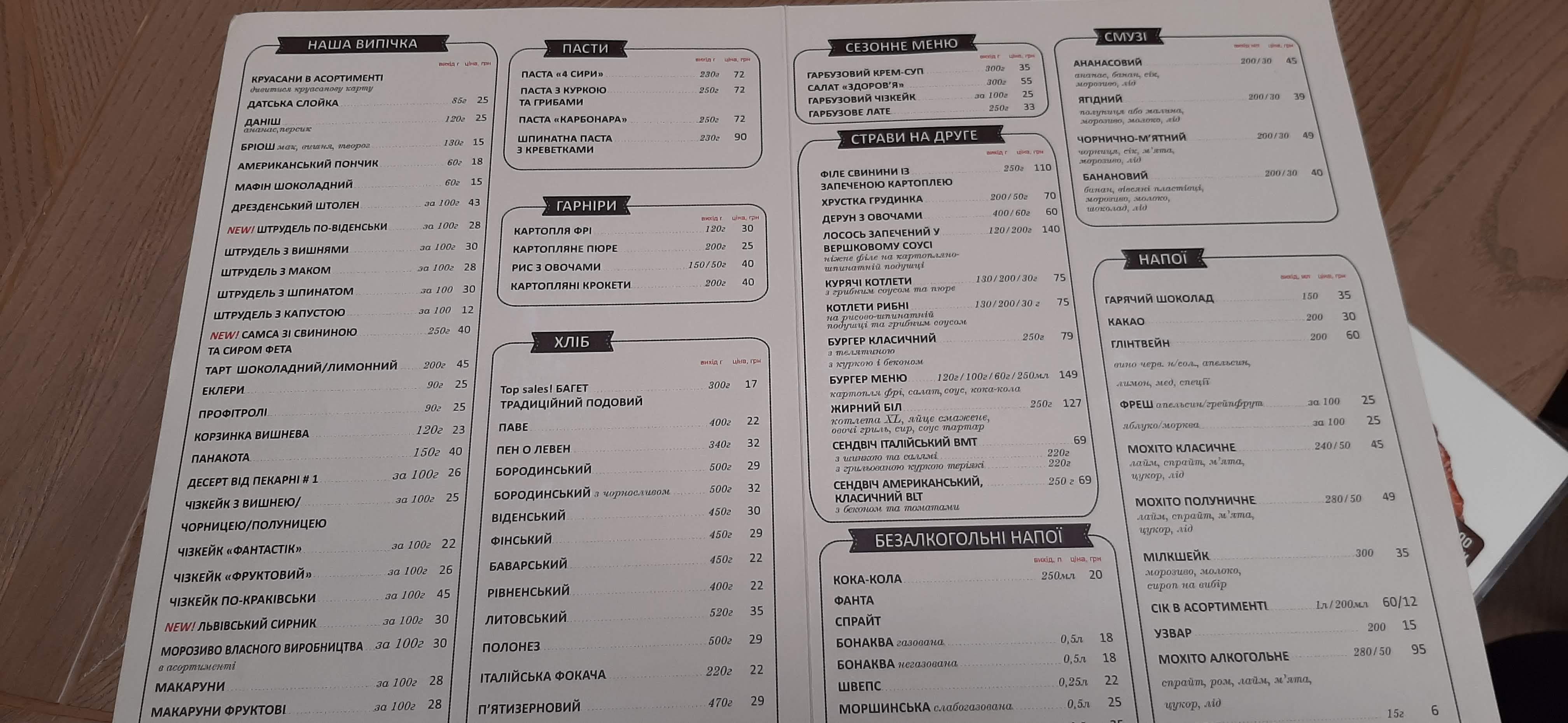 Пекарня №1 menu 4