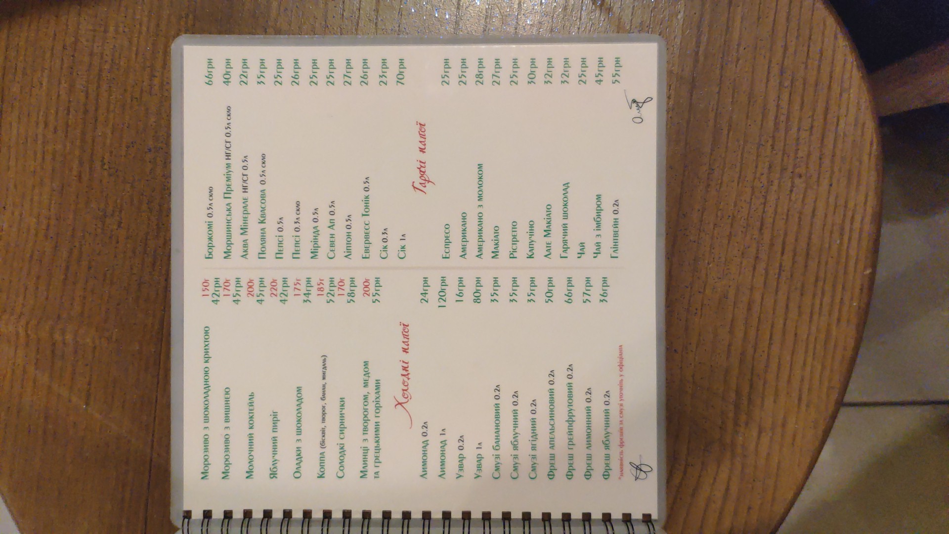 Na Hirtsi menu 5