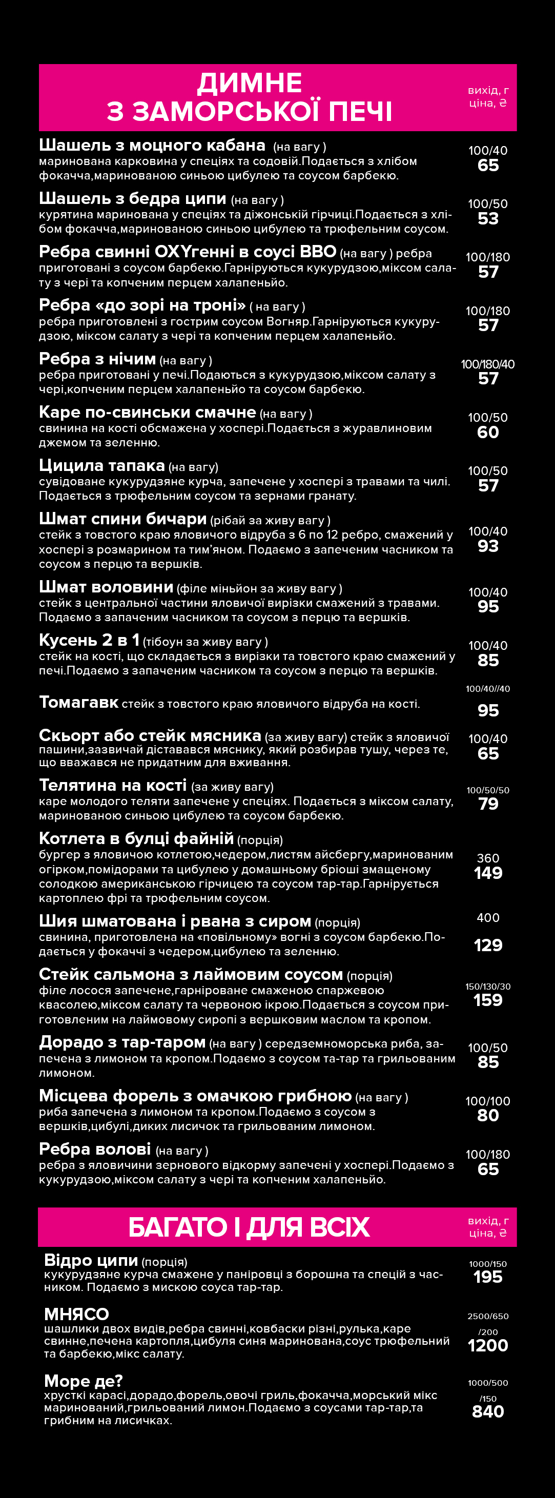М‘ясо в бокалі menu 2