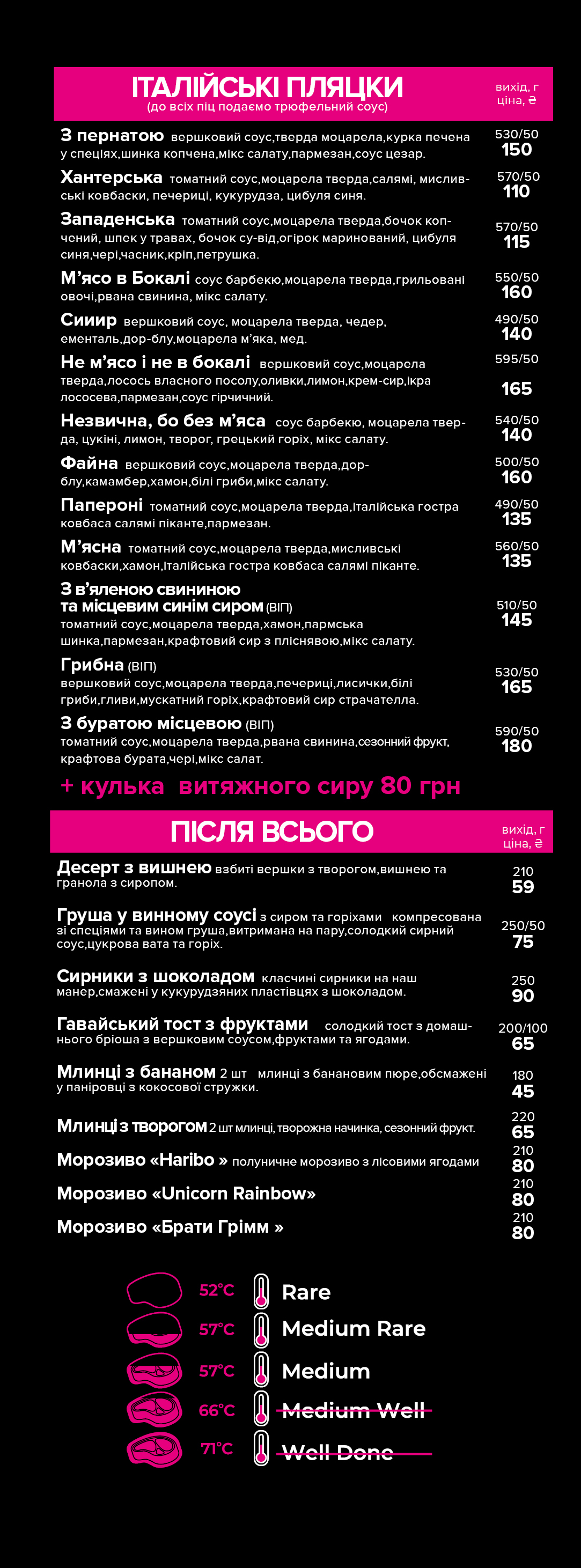 М‘ясо в бокалі menu 10