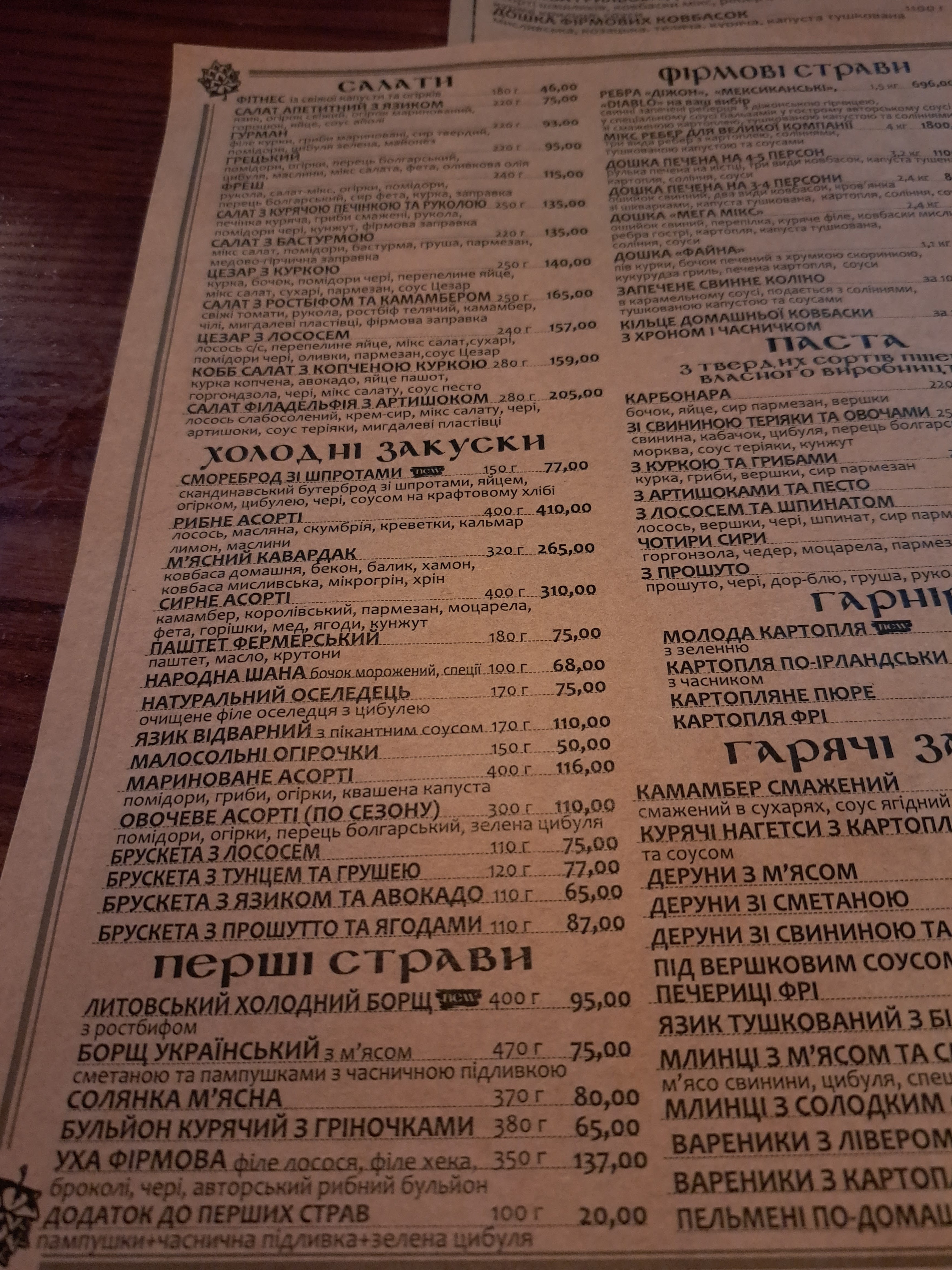 Kukhelʹ menu 3