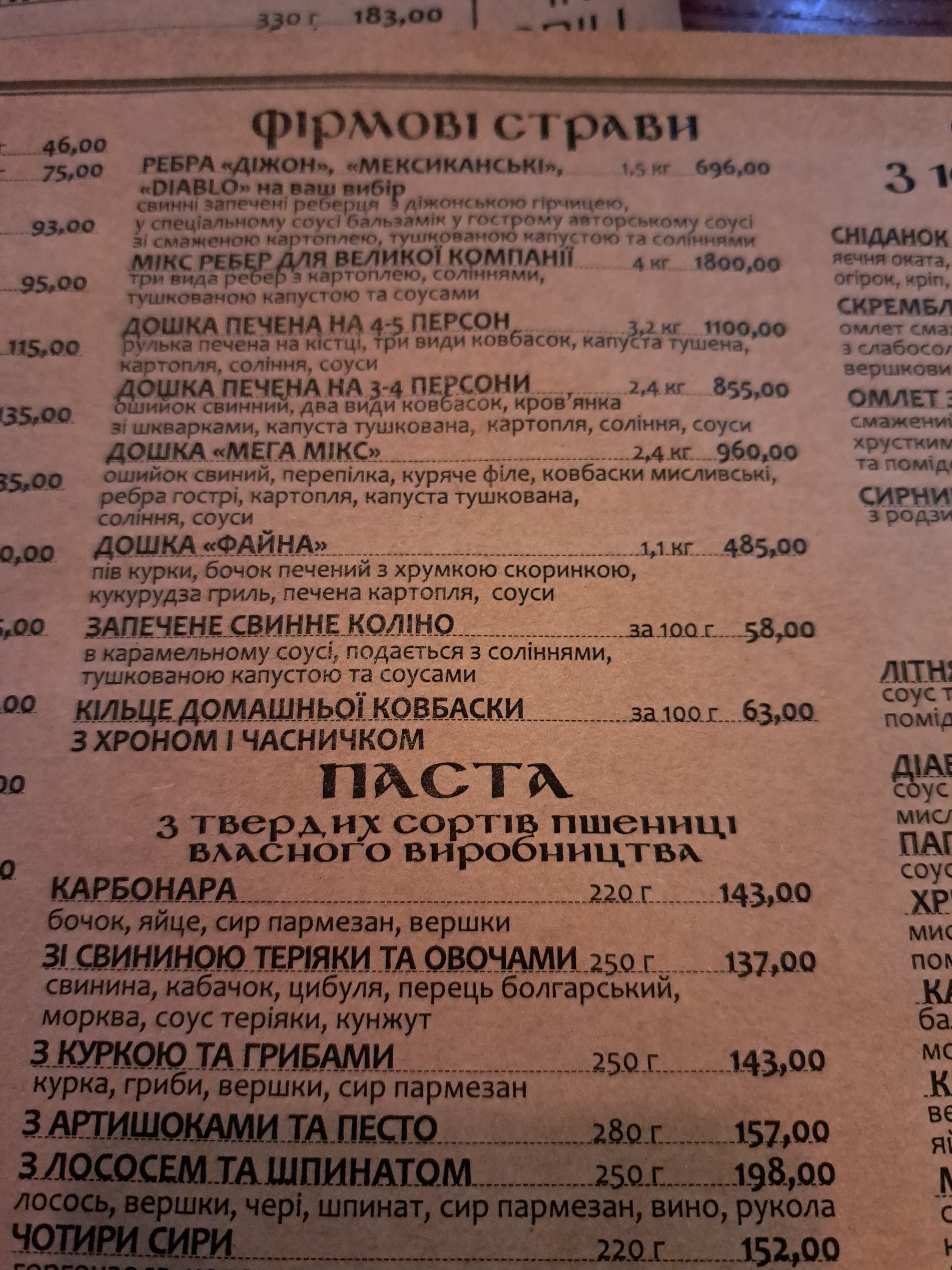 Kukhelʹ menu 7