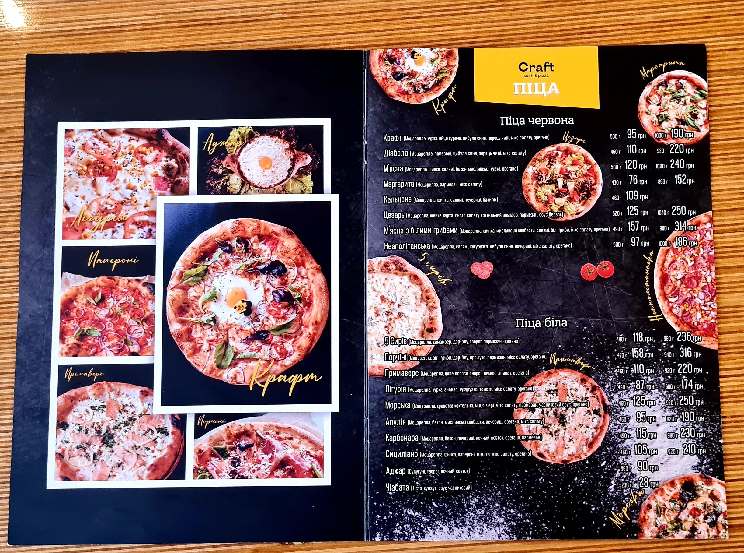 Craft Sushi & Pizza menu 4