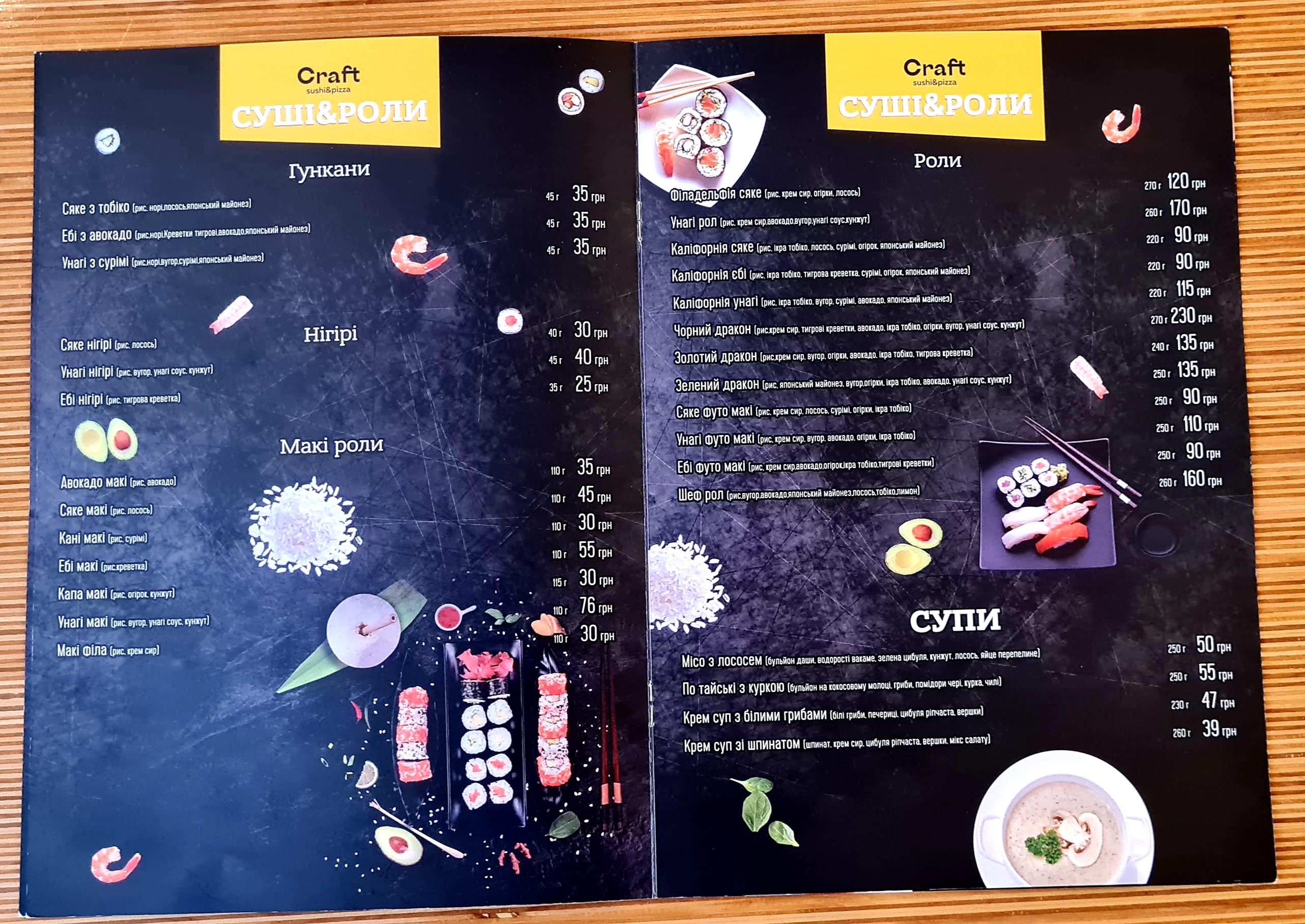 Craft Sushi & Pizza menu 8