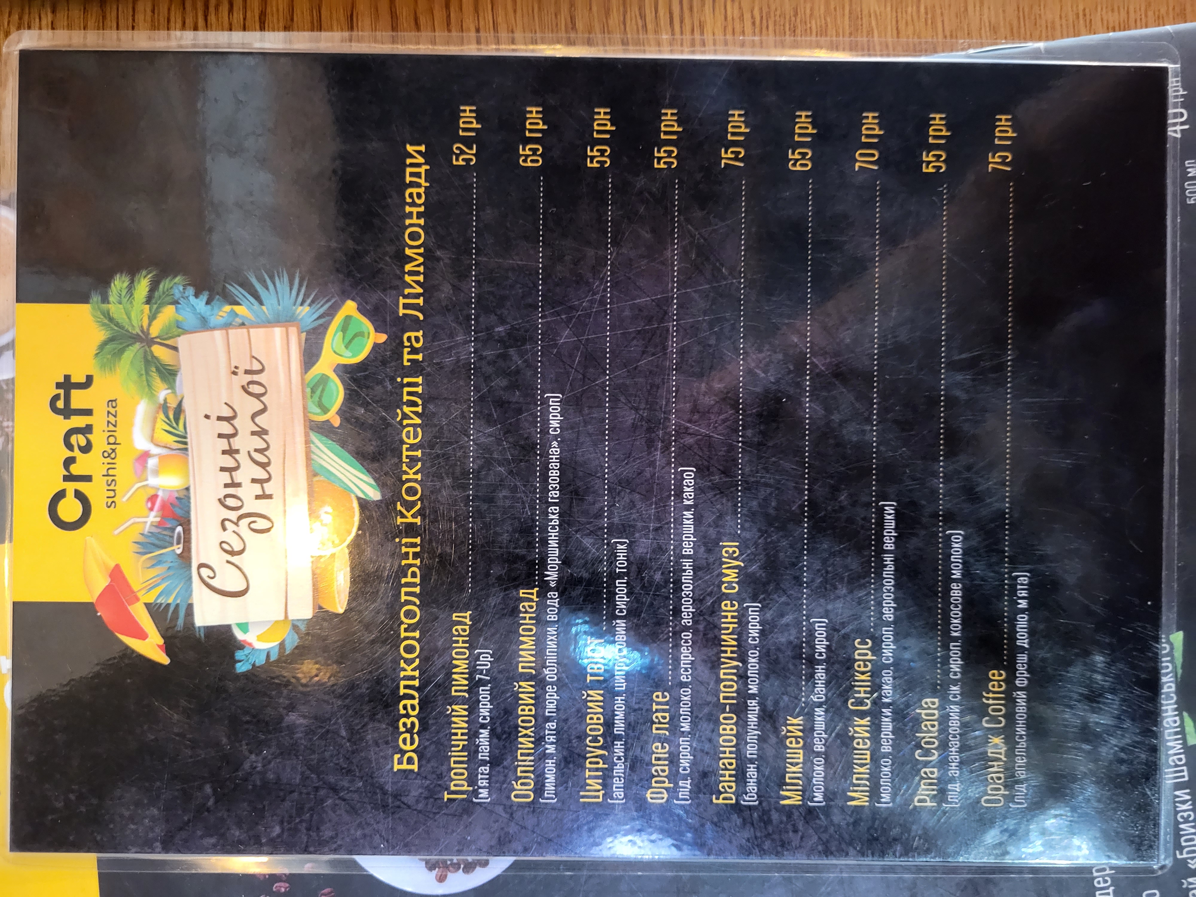 Craft Sushi & Pizza menu 10