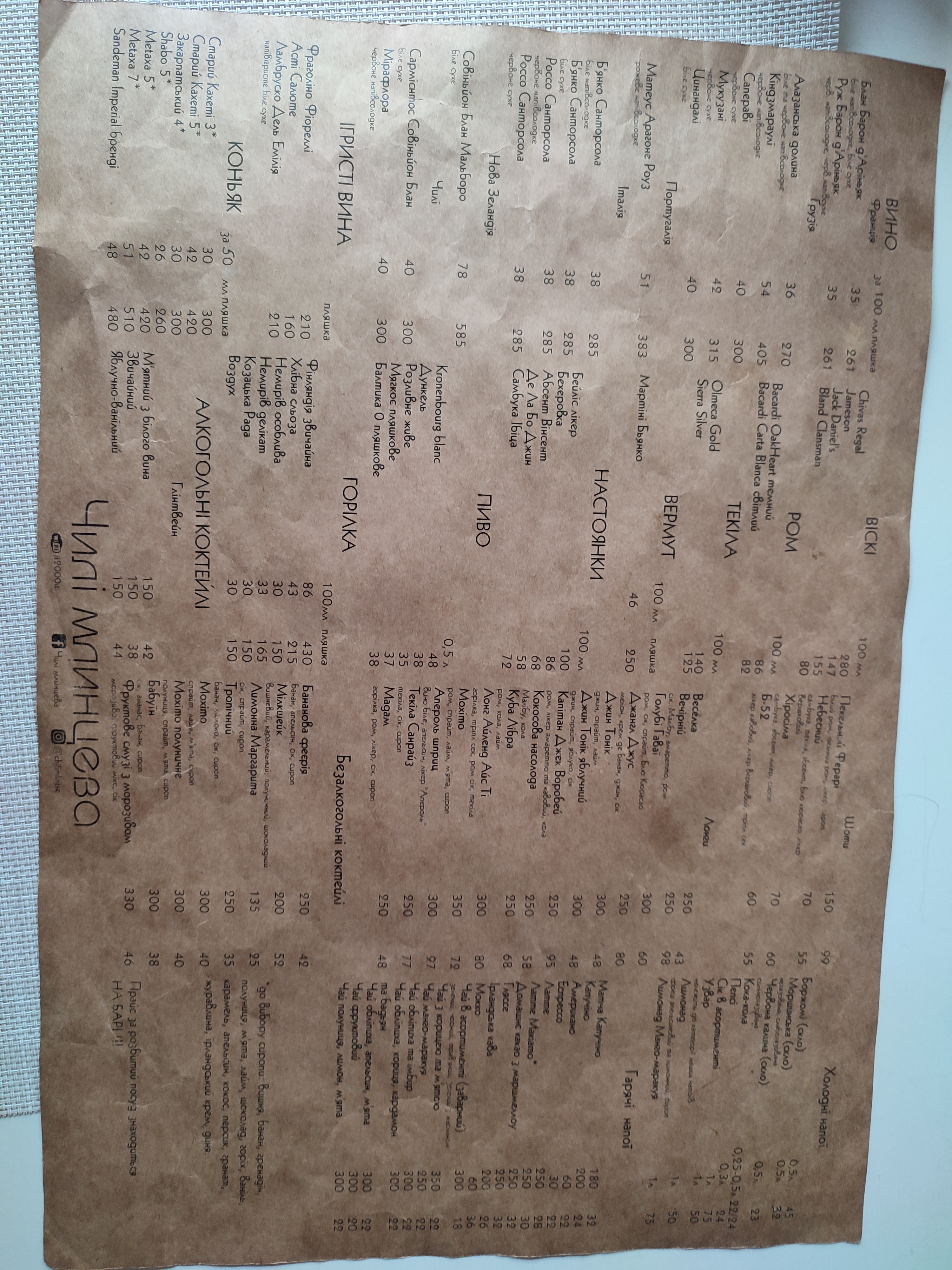 Chyli menu 8