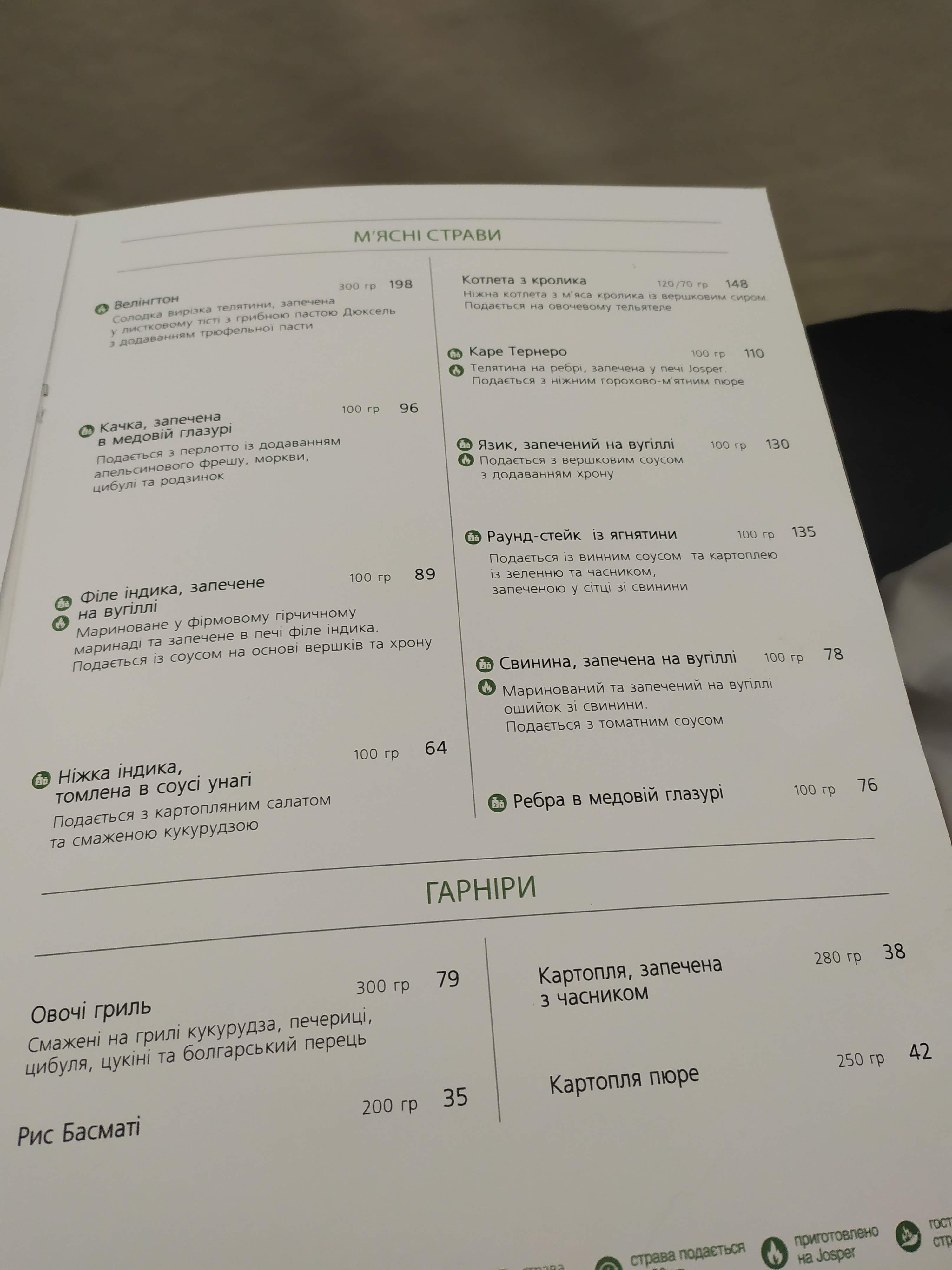 Garden at the European menu 9