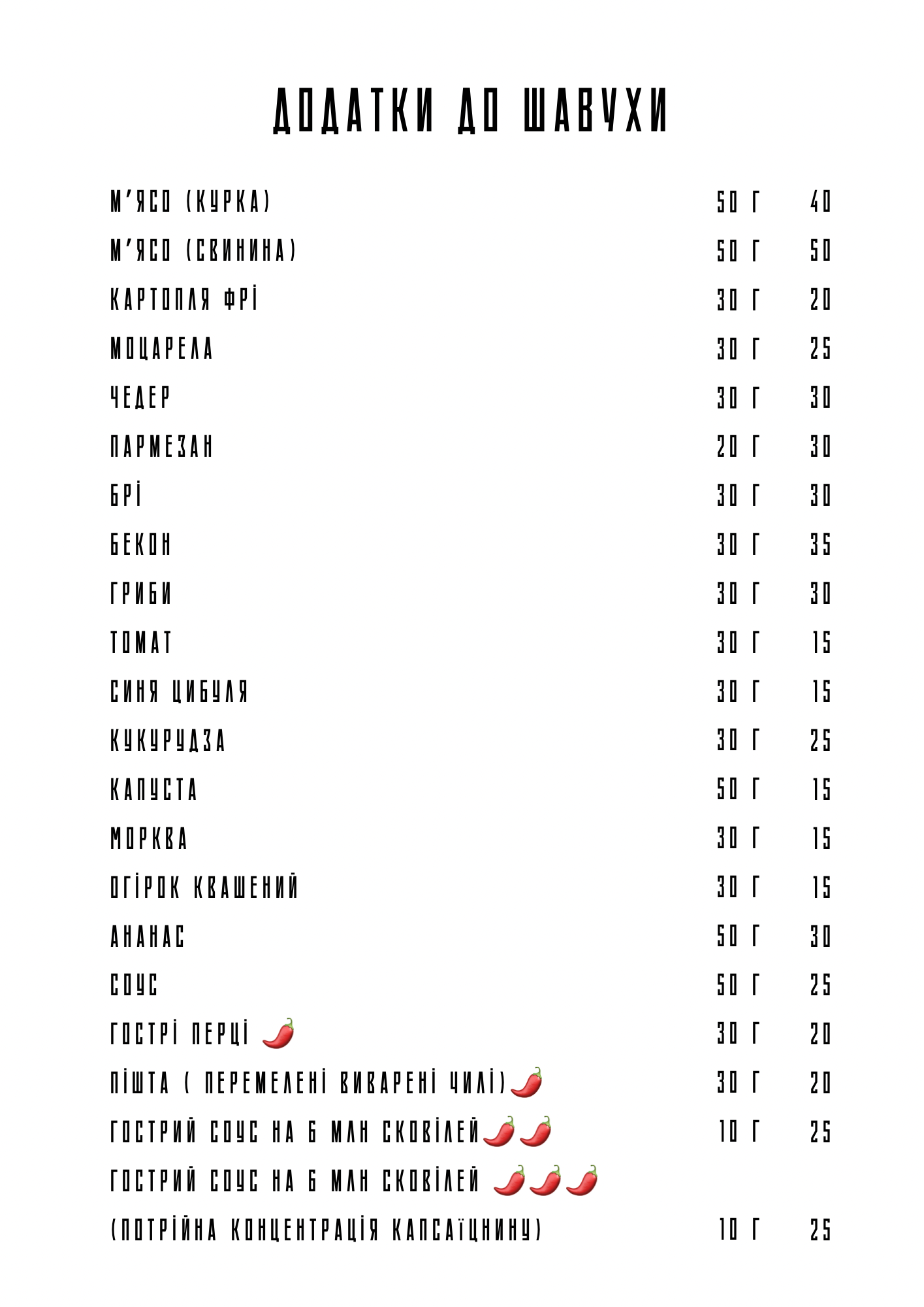 ТА ТИ ШО menu 2