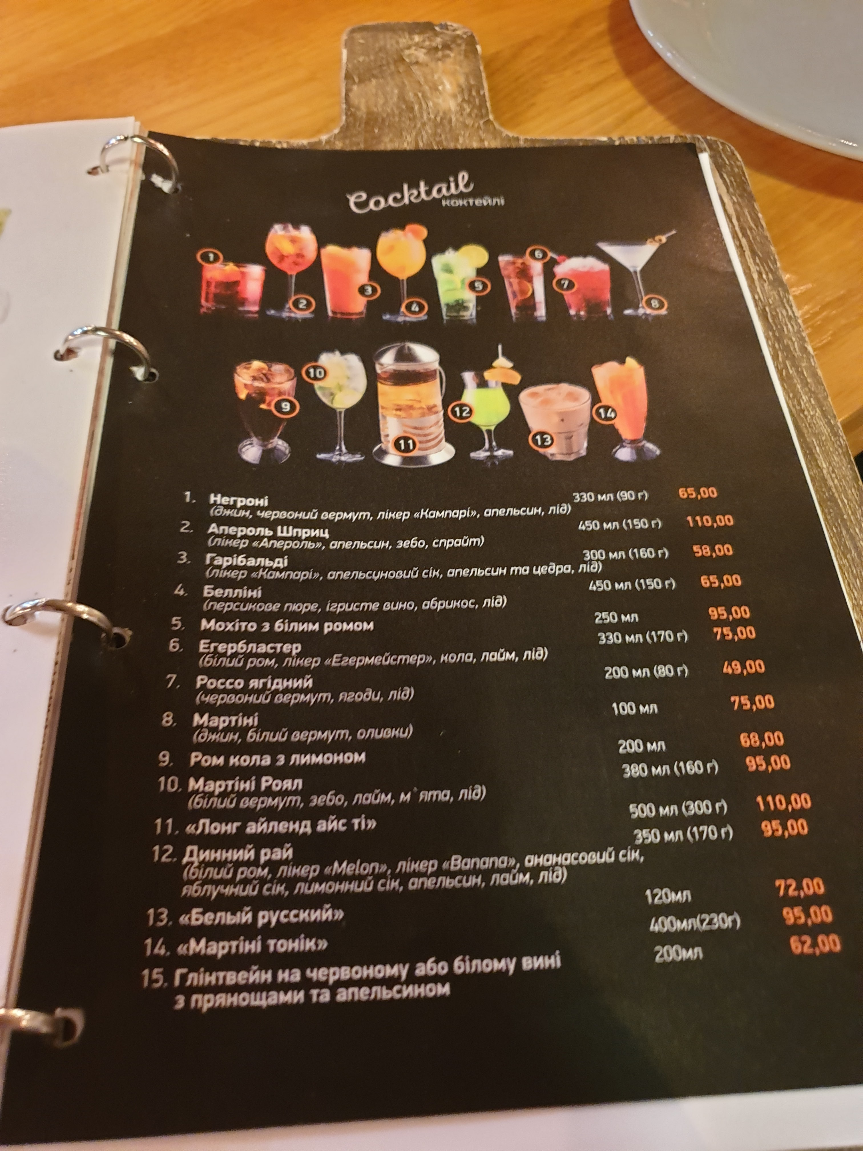 Piccolino Trattoria menu 3