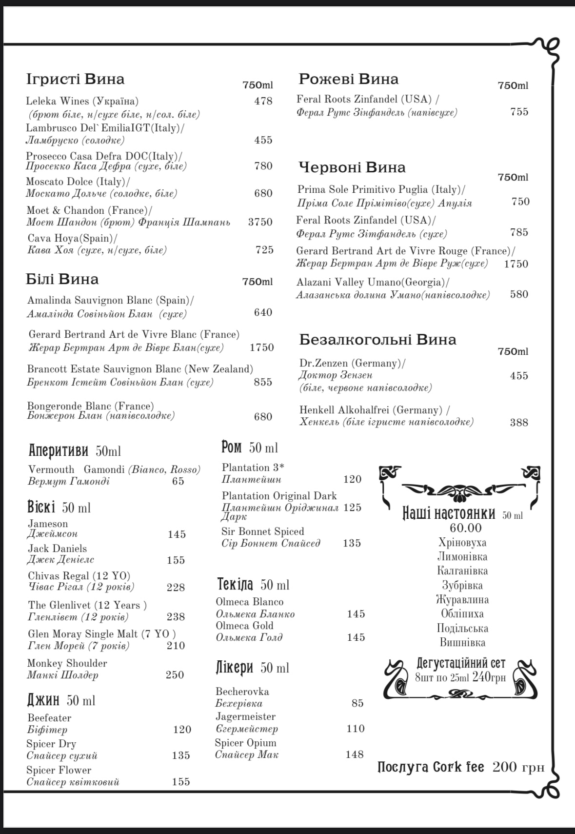 Spiegel menu 1