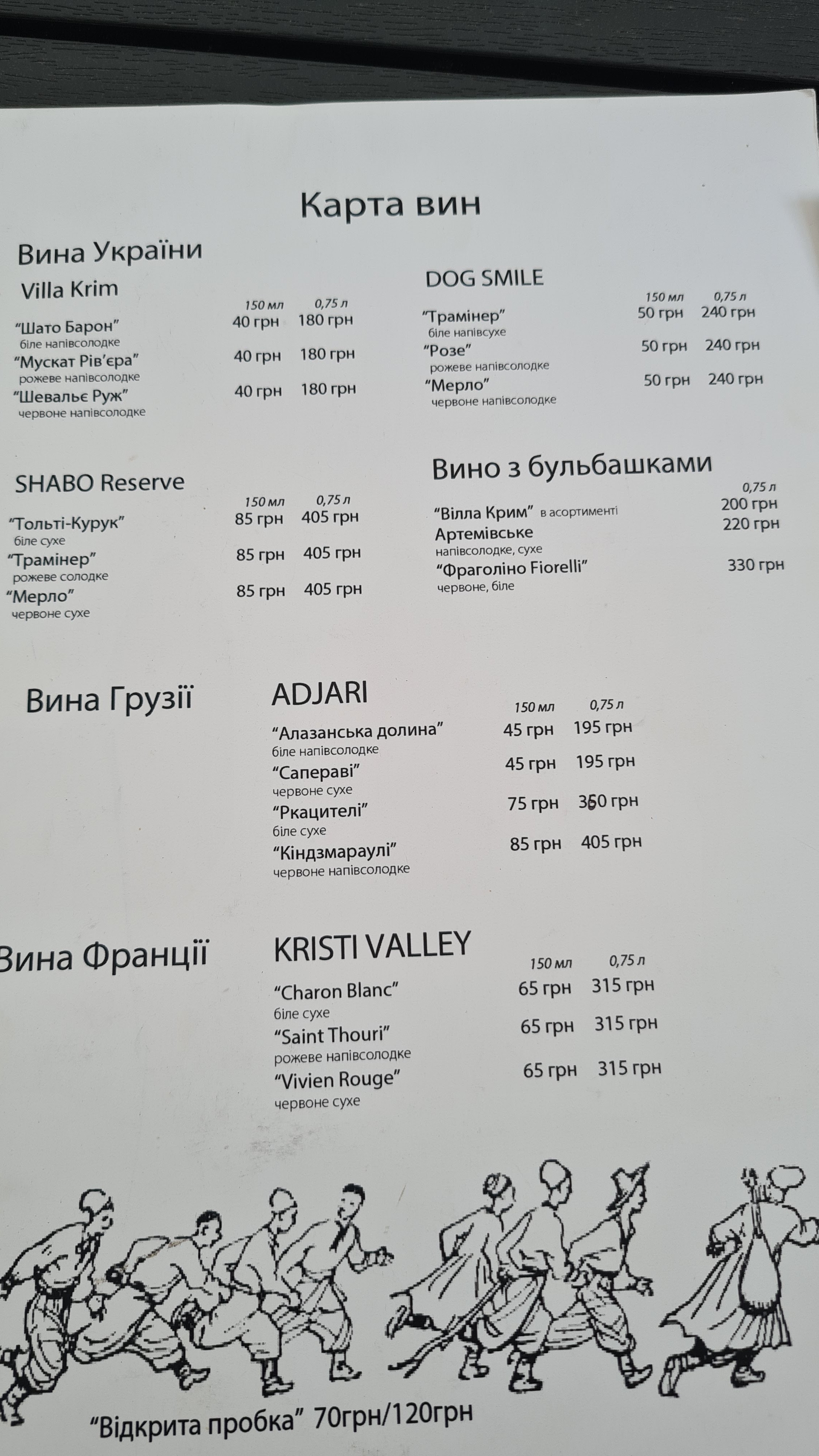 Dykanʹka menu 3