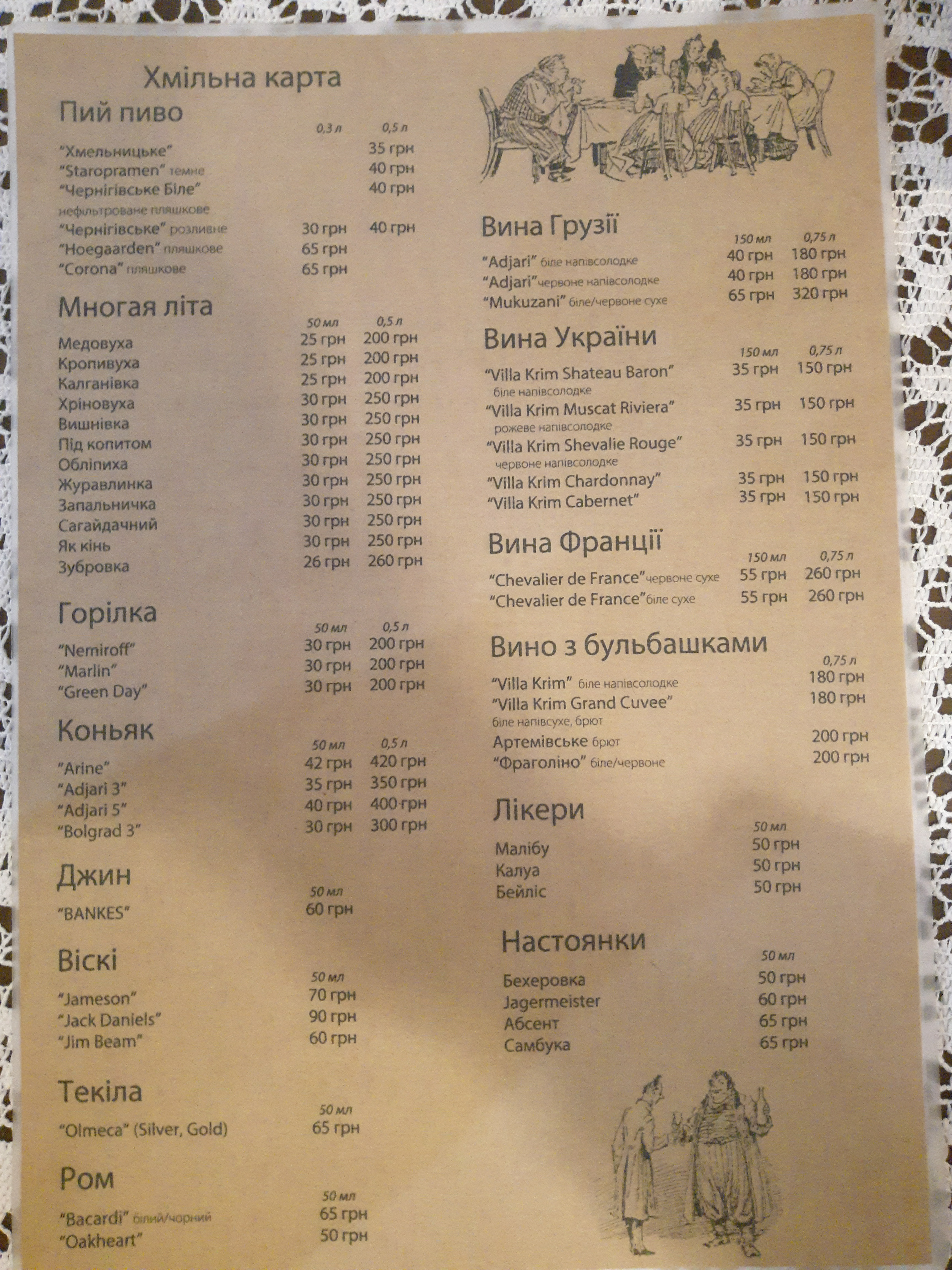 Dykanʹka menu 7