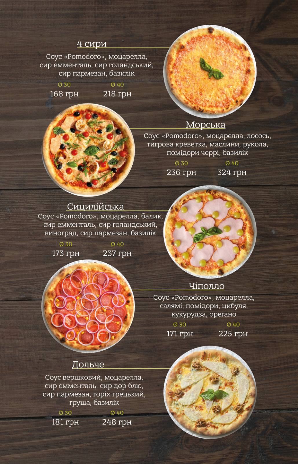 Pizza 57 menu 11