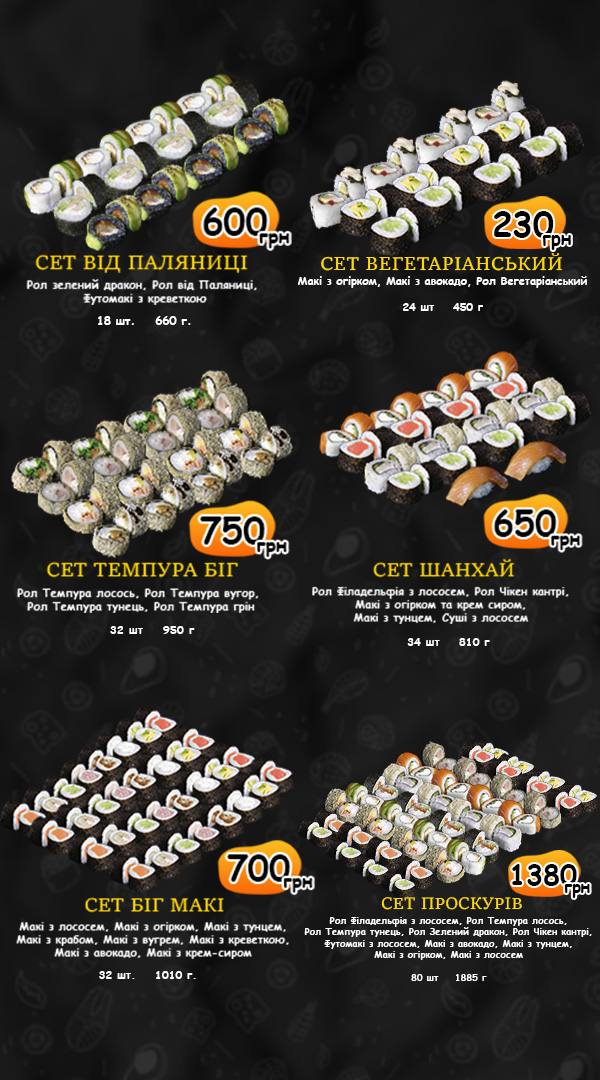 "Піца Паляниця + Суші" menu 12