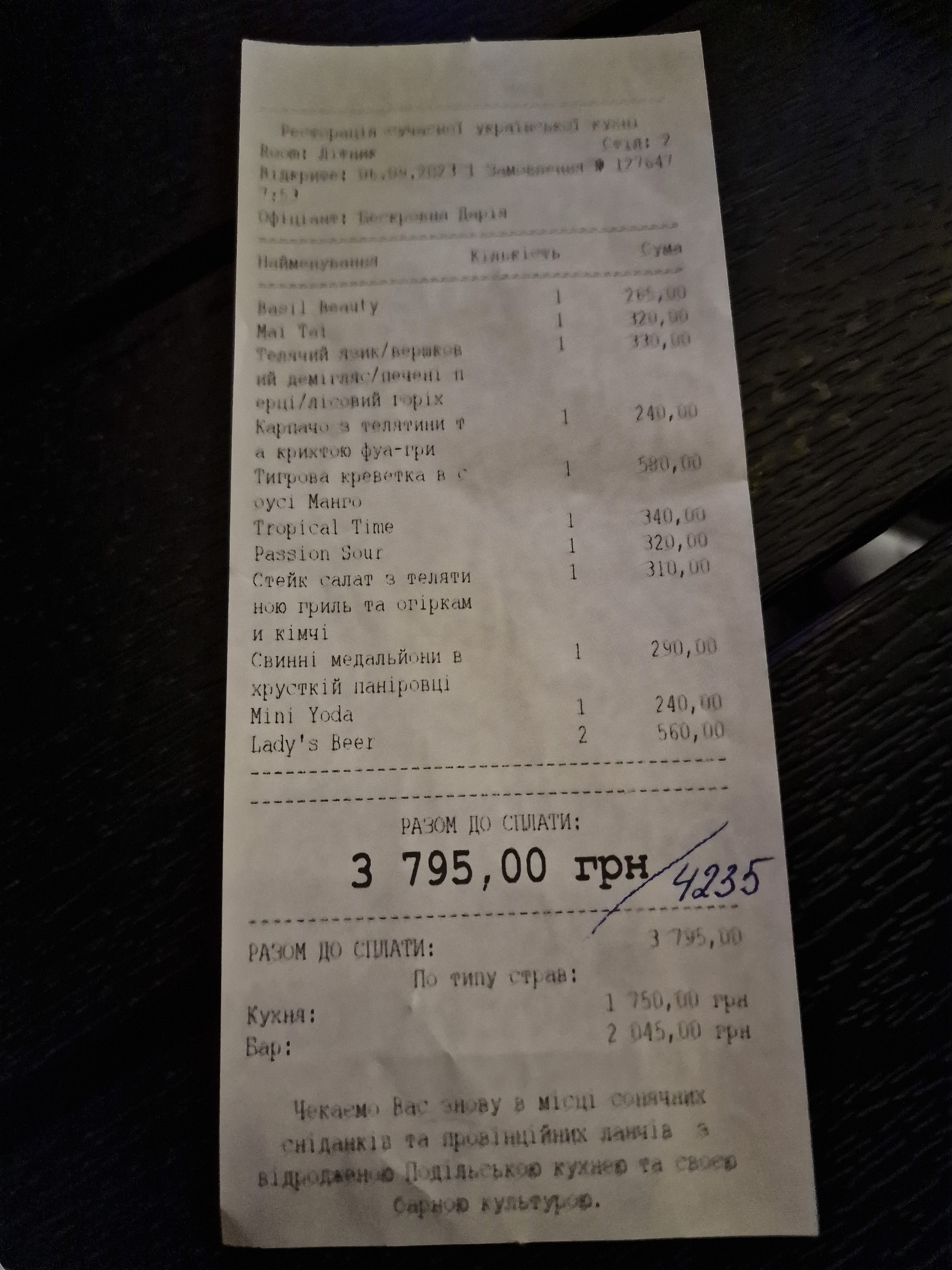 Nova Provintsiya menu 9