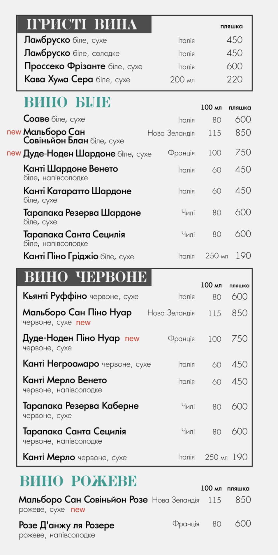 Liguria Trattoria menu 6