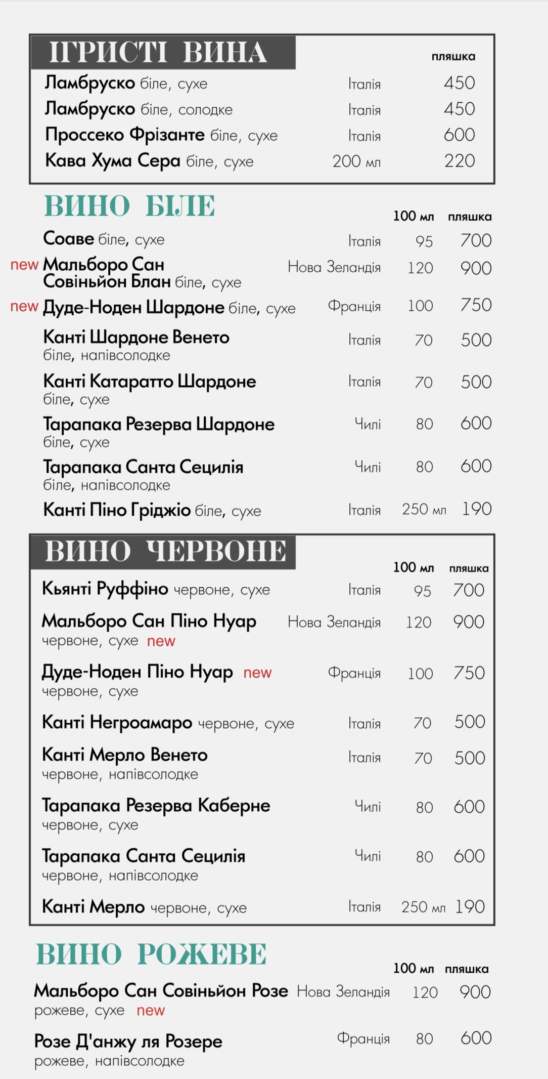 Liguria Trattoria menu 7