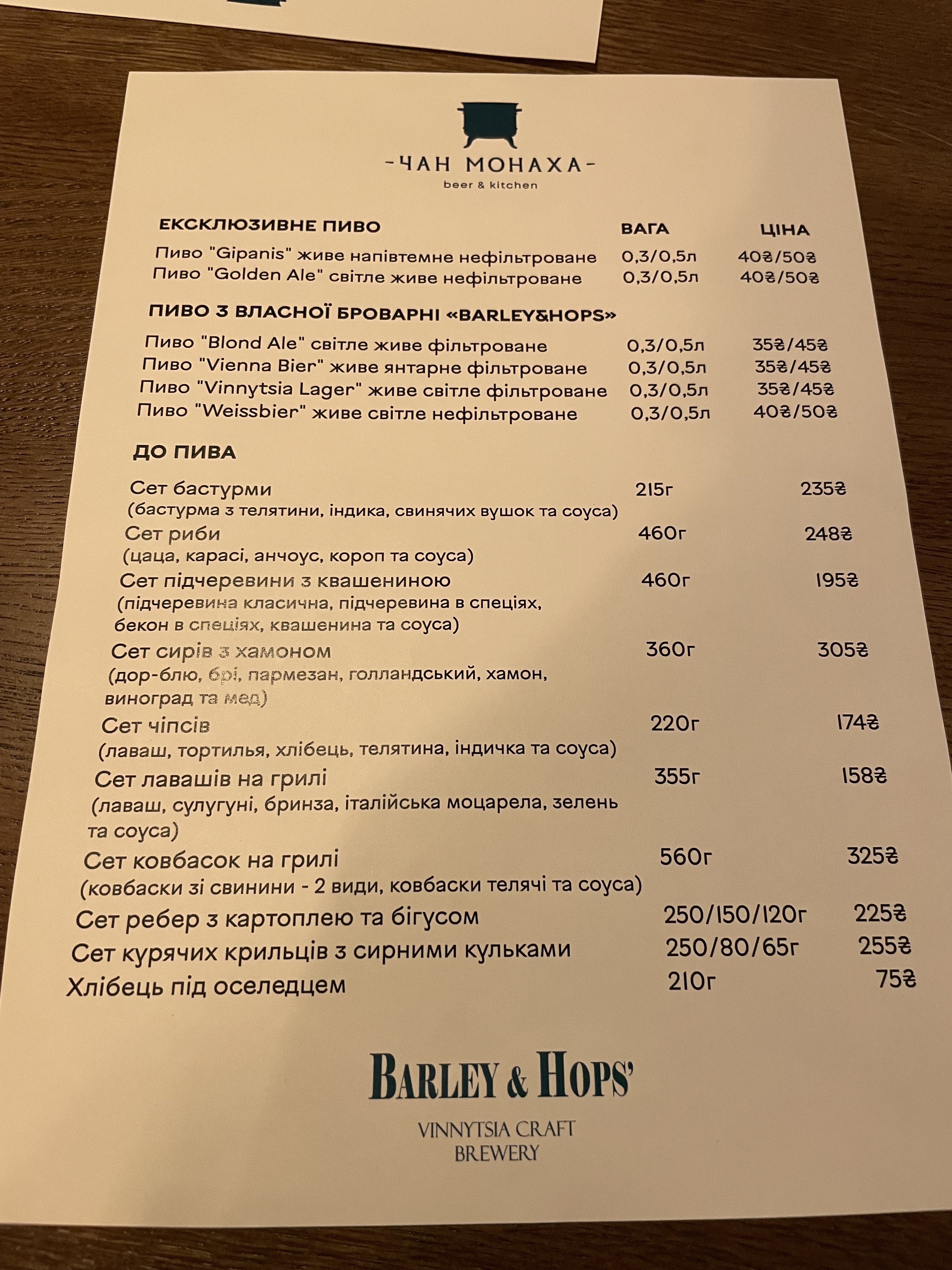 Chan Monakha menu 6