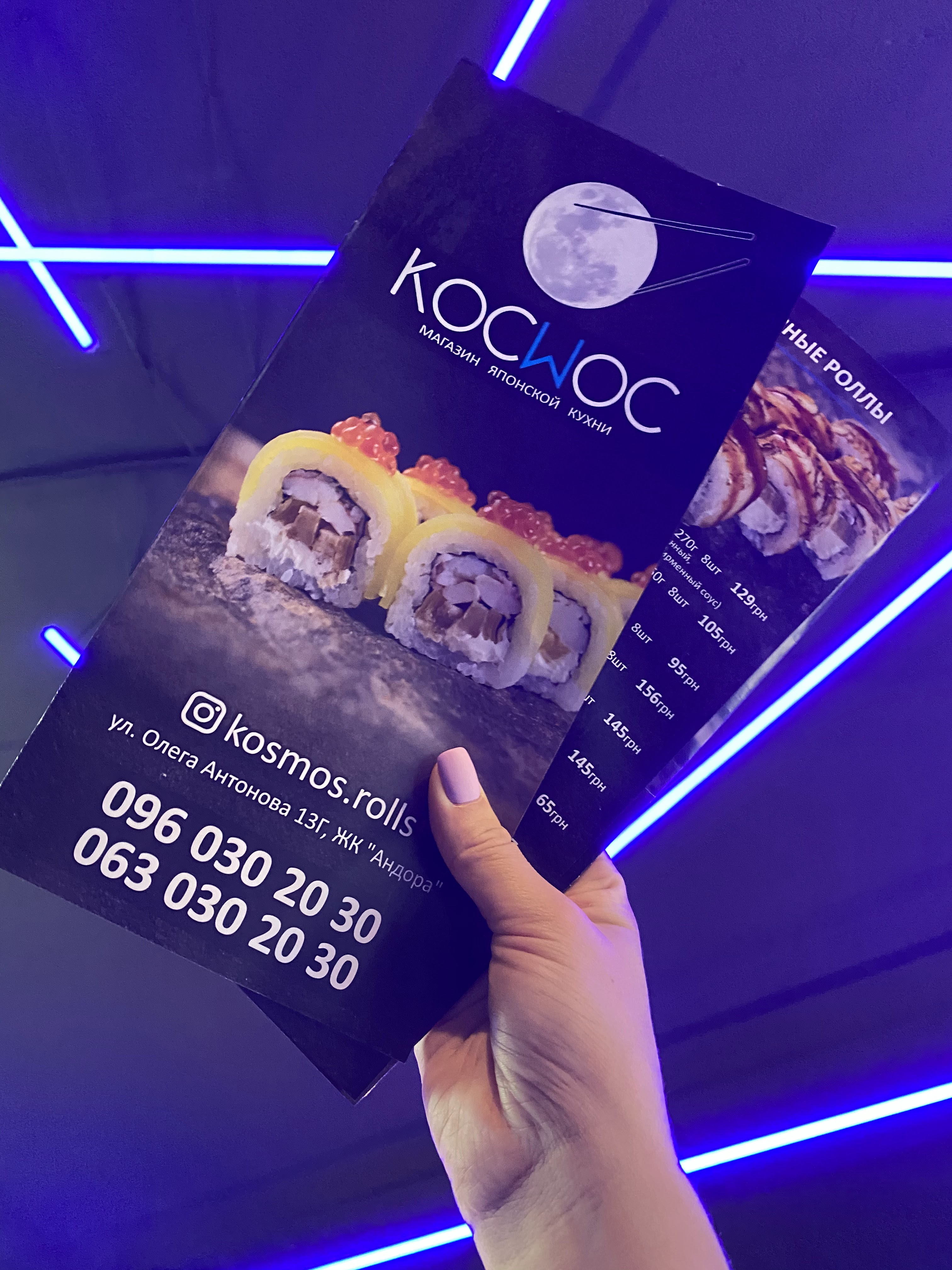 Kosmos menu 2